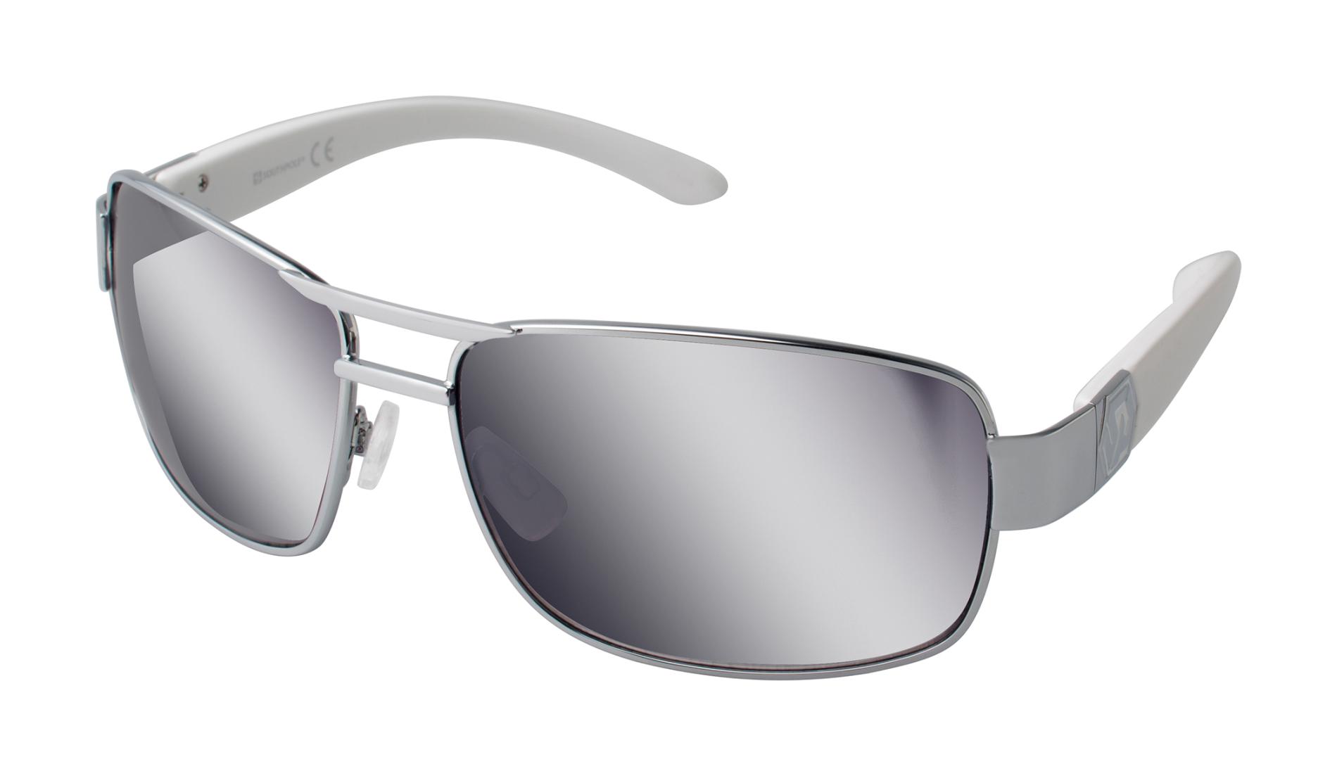 UPC 781268719643 product image for Men's Silvertone/White Aviator Sunglasses | upcitemdb.com