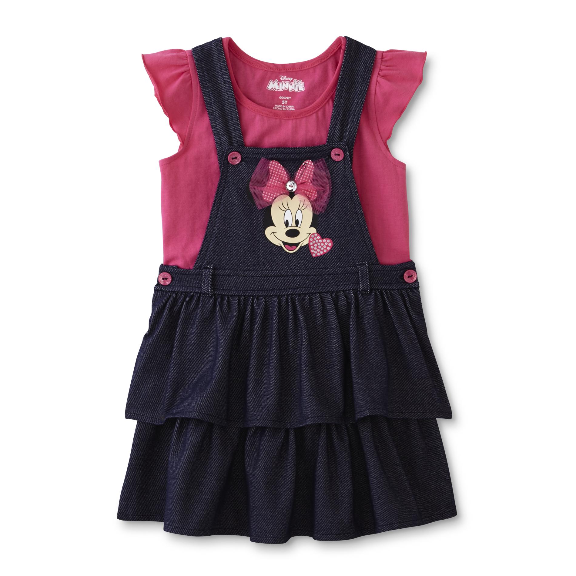 Minnie Mouse Infant & Toddler Girl's Top & Shortalls