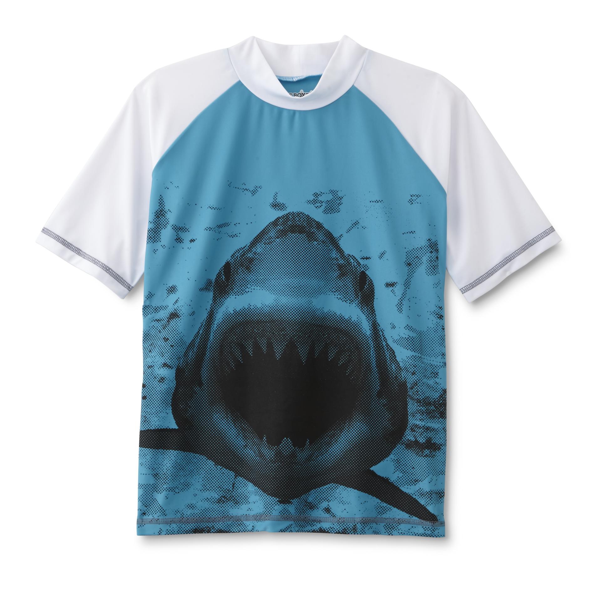 Boy's Rashguard Swim Shirt - Shark