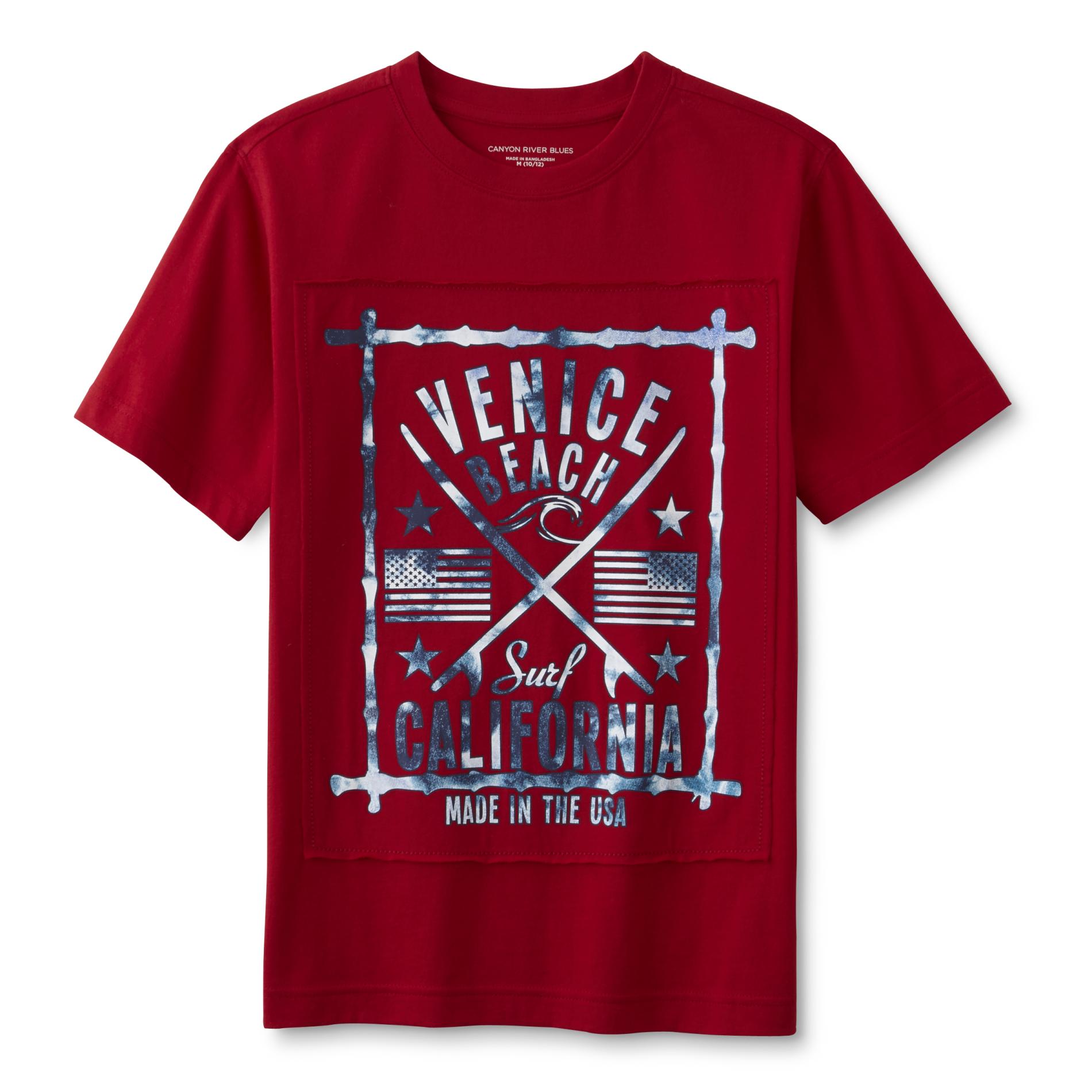 Boy's Graphic T-Shirt - Patriotic & Surf