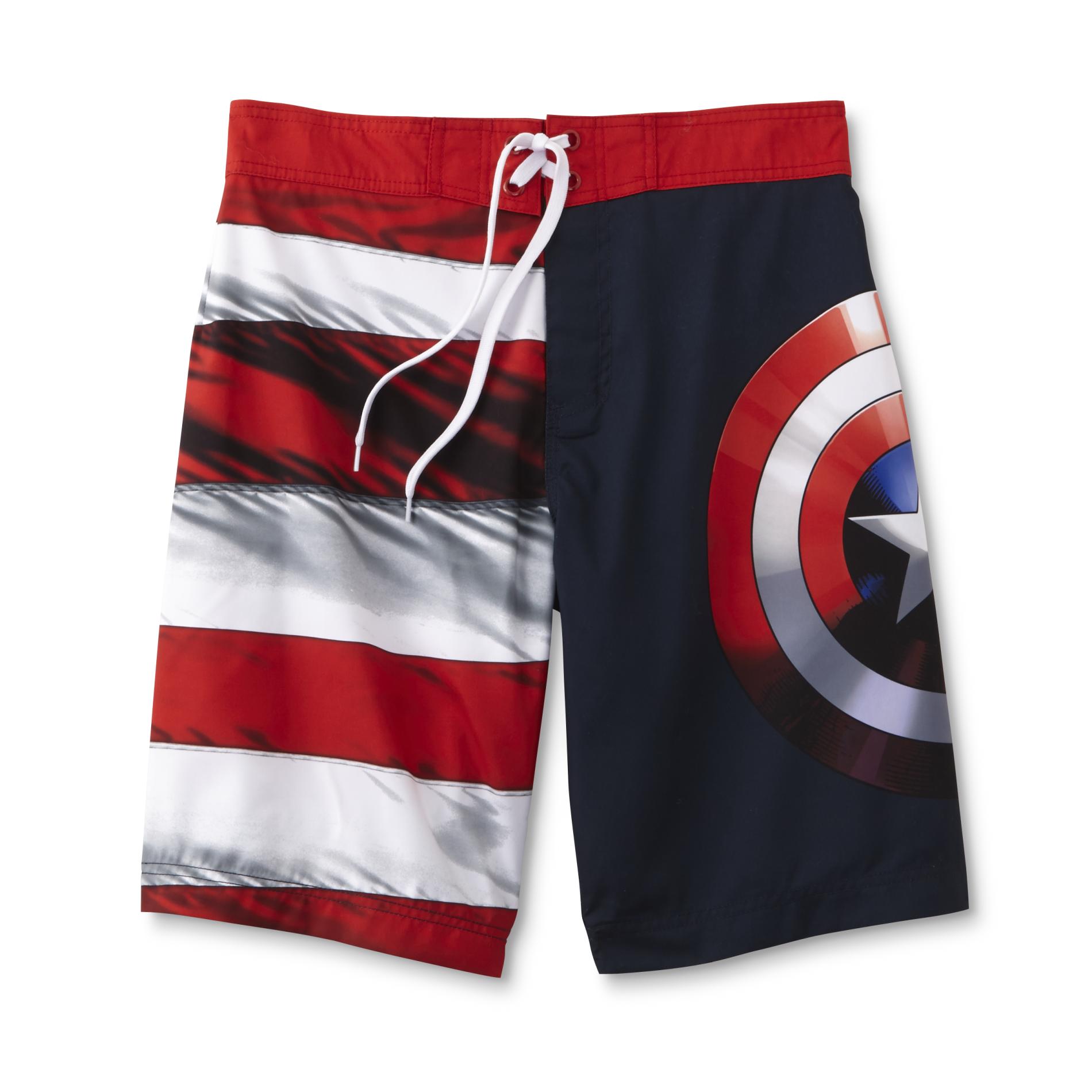 Marvel Captain America Men's Swim Boardshorts Shop Your