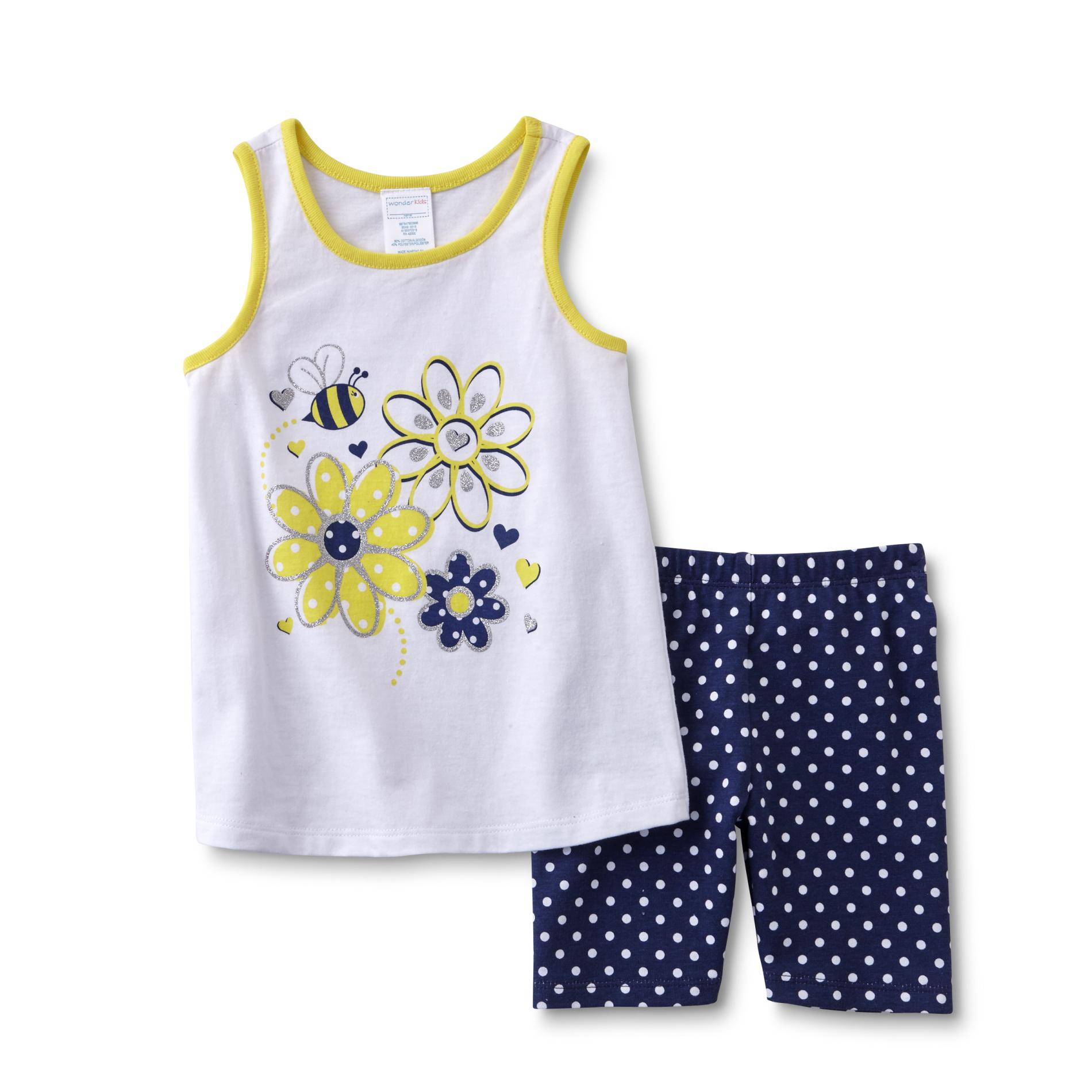 Infant & Toddler Girl's Tank Top & Shorts - Floral