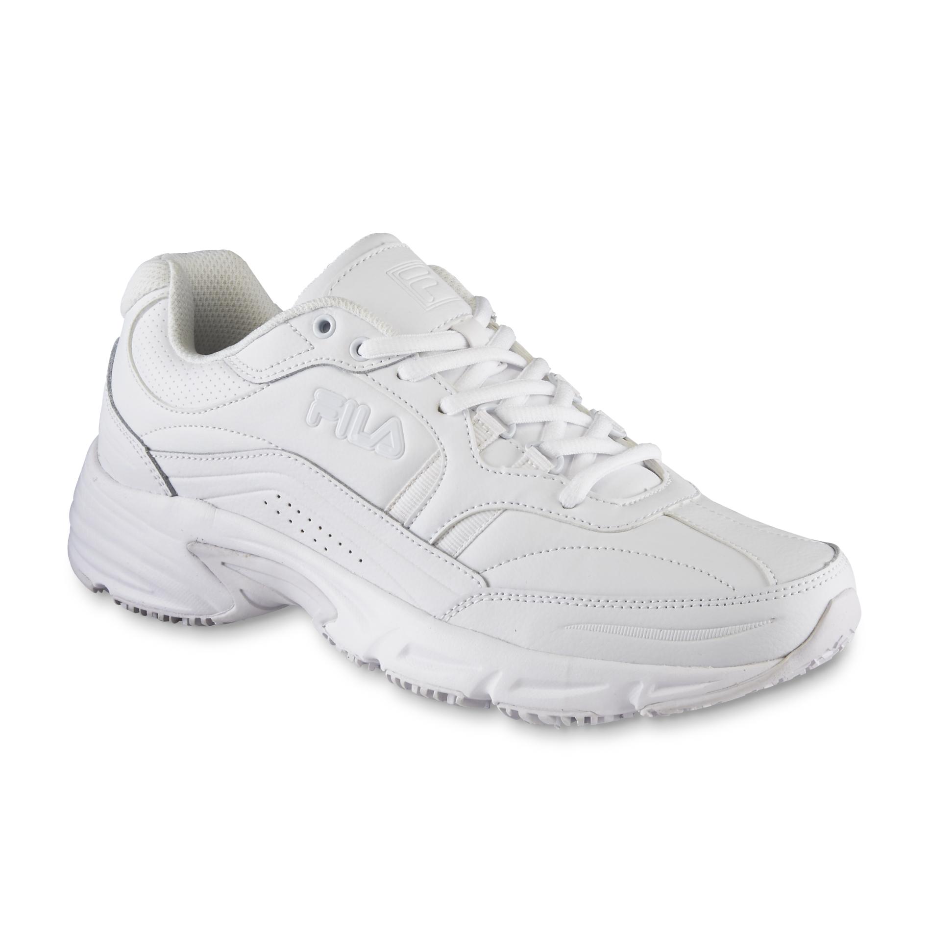 UPC 791272665584 product image for Men's Walking Shoe Memory Workshift Medium and Wide Width - White | upcitemdb.com