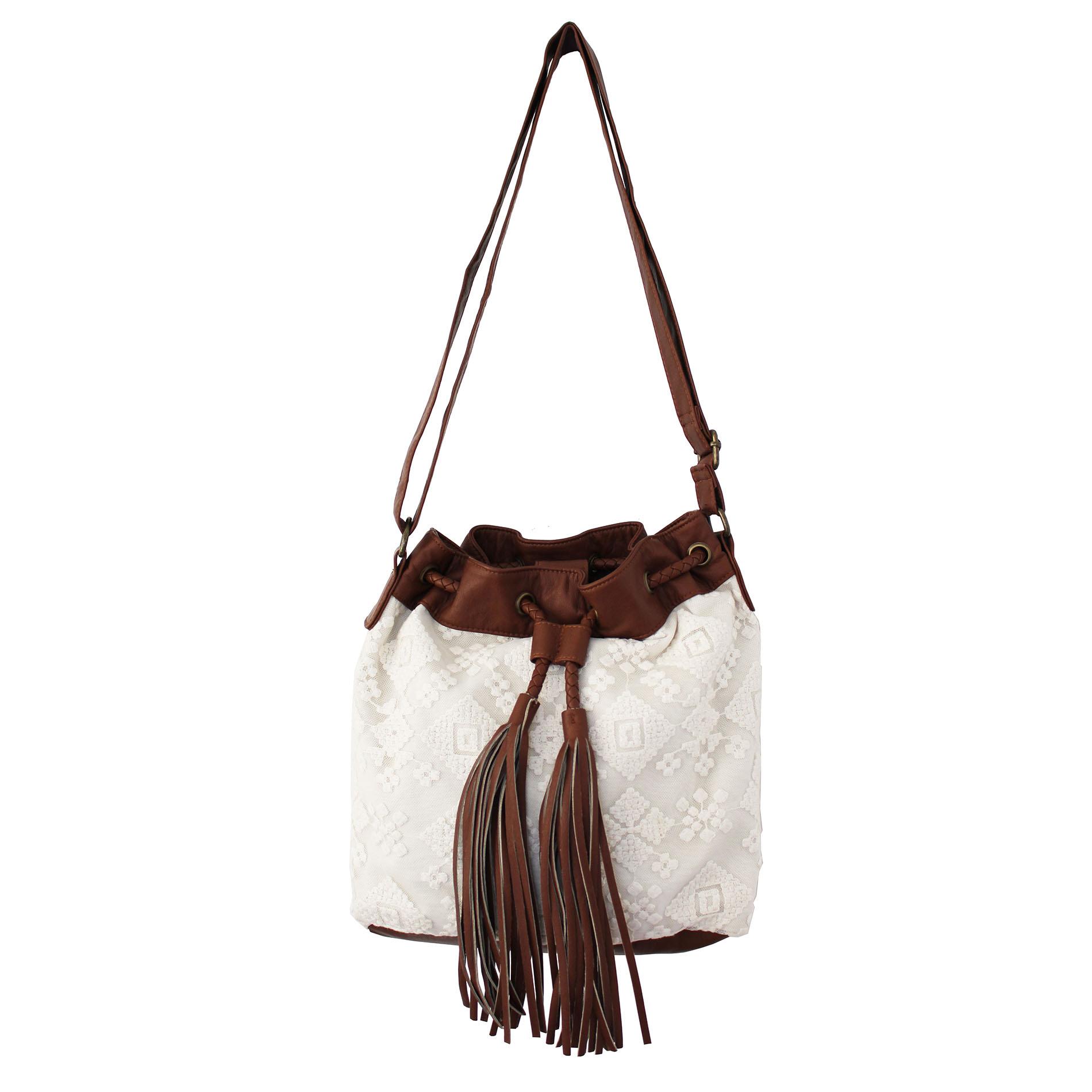 Women's Lace Bucket Bag