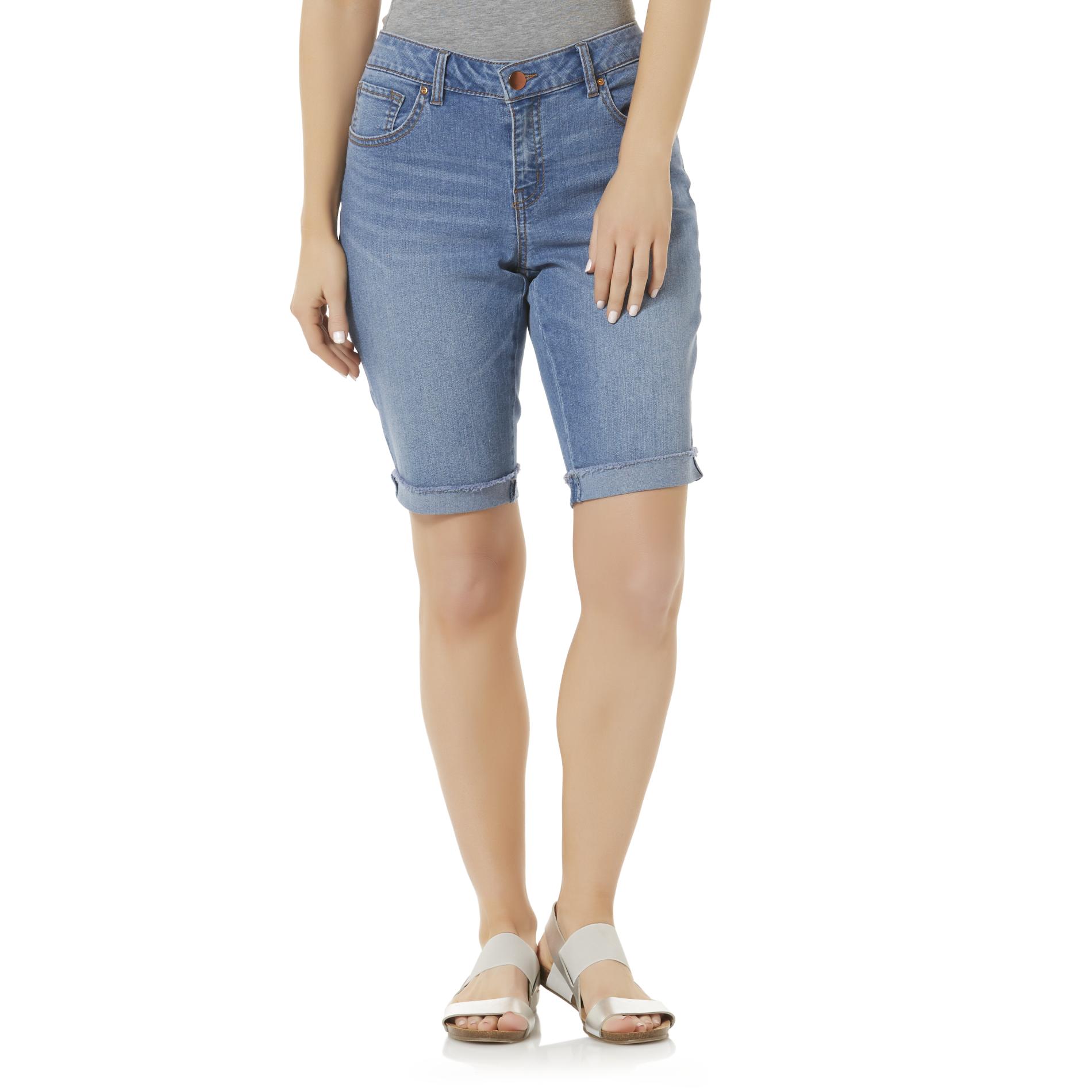 Simply Styled Women's Denim Skimmer Shorts Shop Your Way Online Shopping & Earn Points on