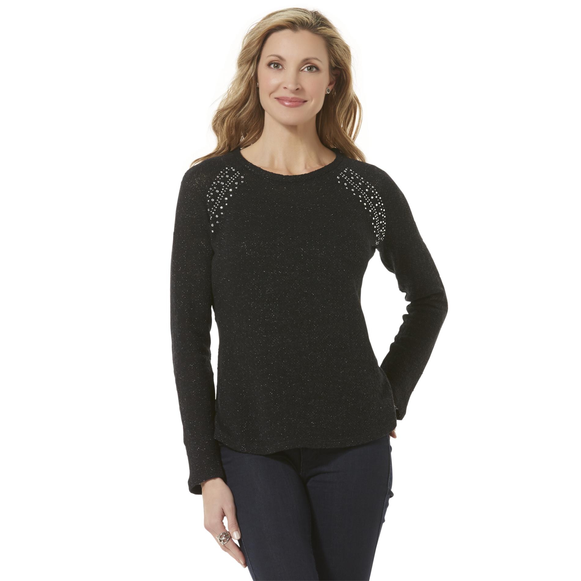 Jaclyn Smith Women's Embellished Sweater Kmart