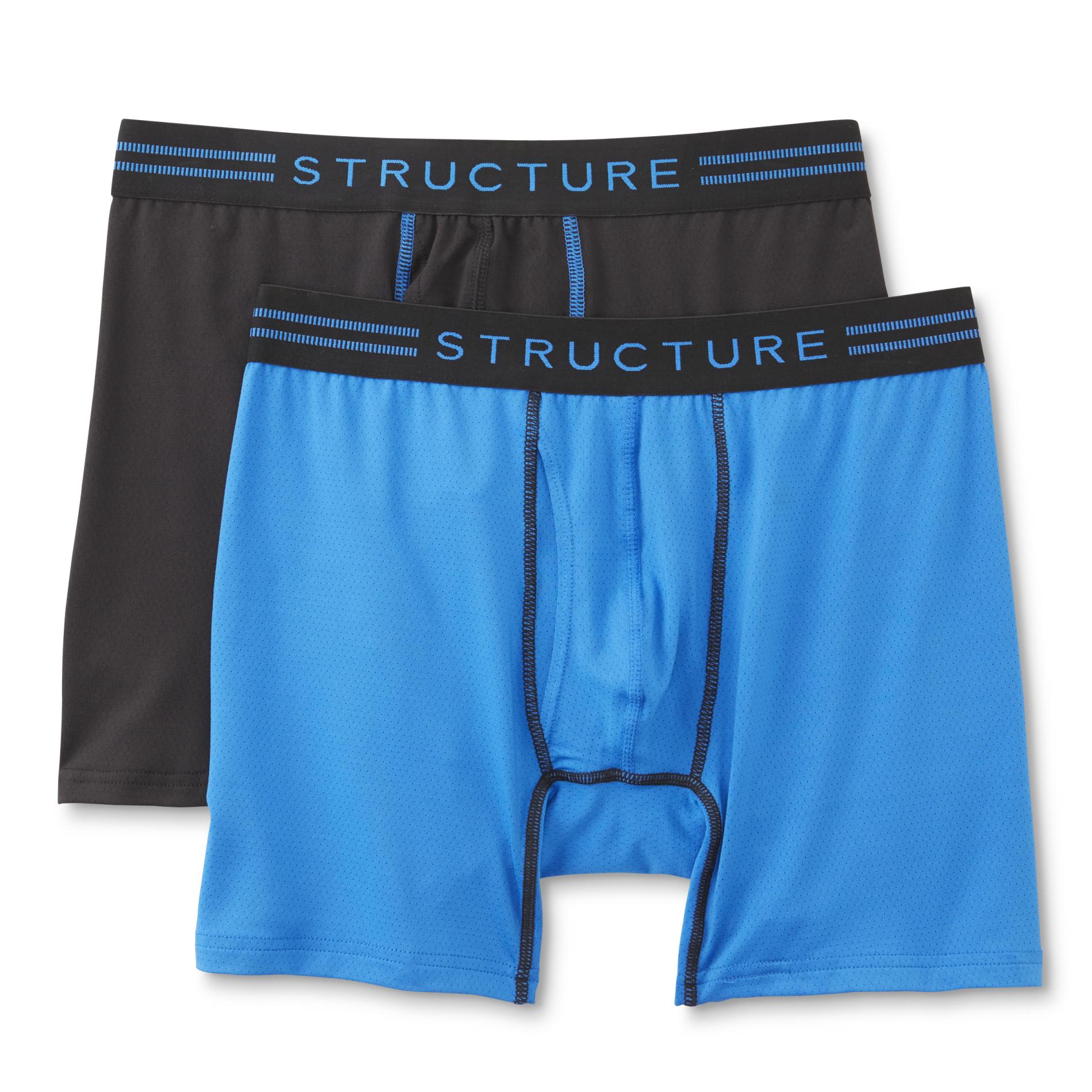 Structure Men's 2Pairs Performance Sport Boxer Briefs Solid Shop Your Way Online Shopping
