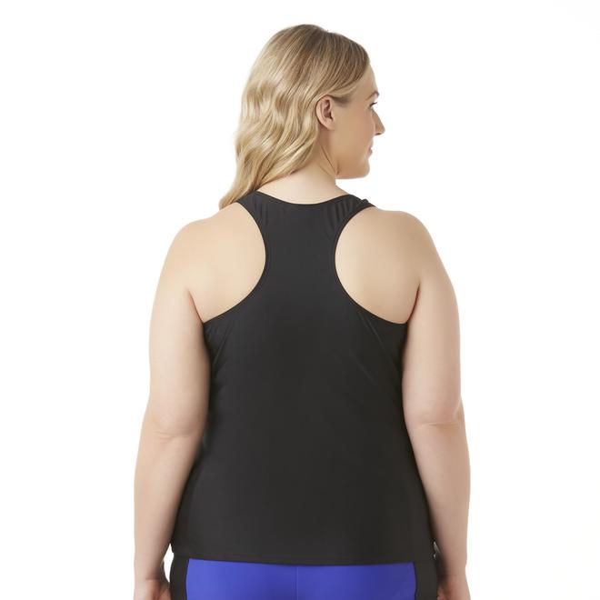 Everlast Sport Women's Plus Tankini Swim Top Colorblock Kmart