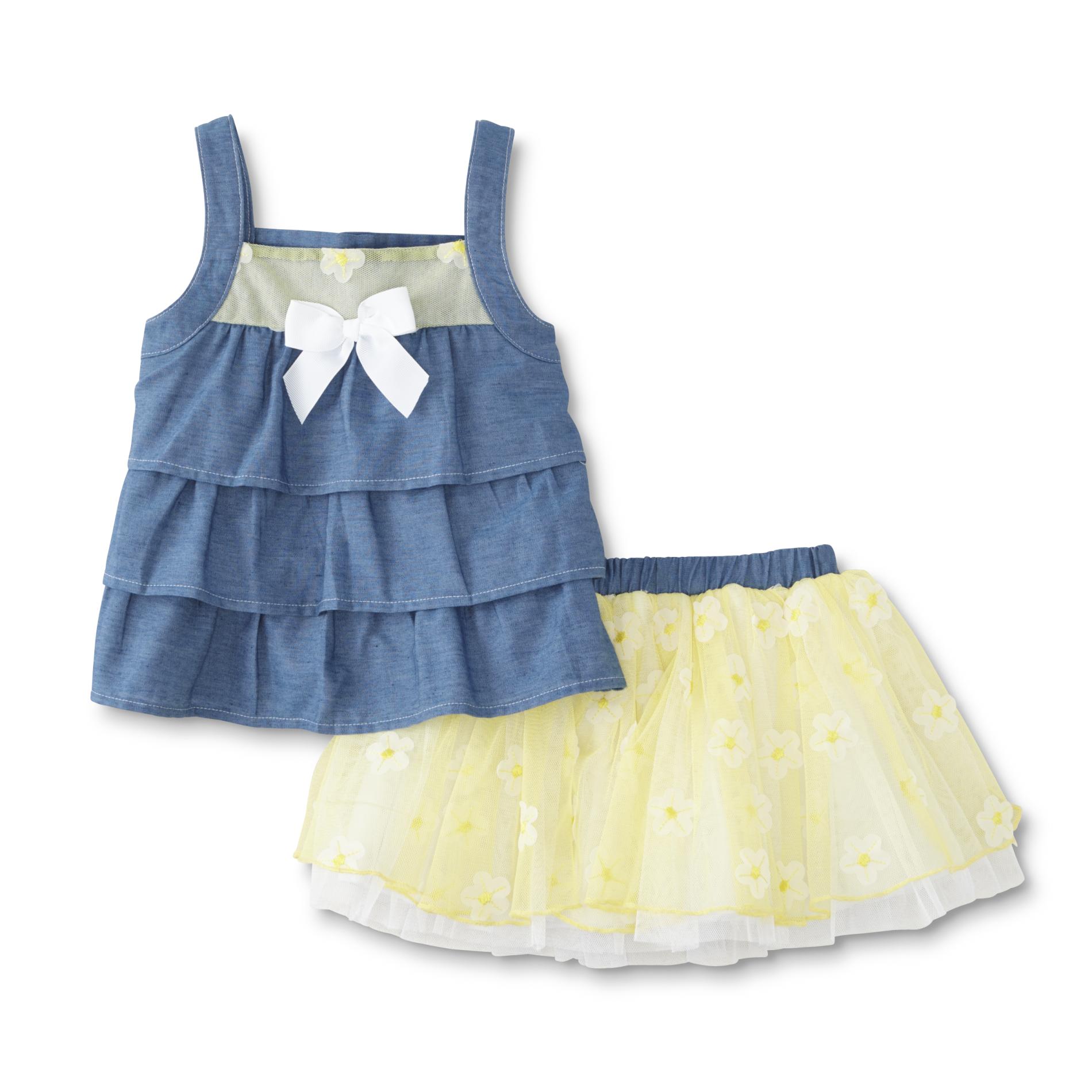 Infant & Toddler Girl's Sleeveless Top & Scooter Skirt