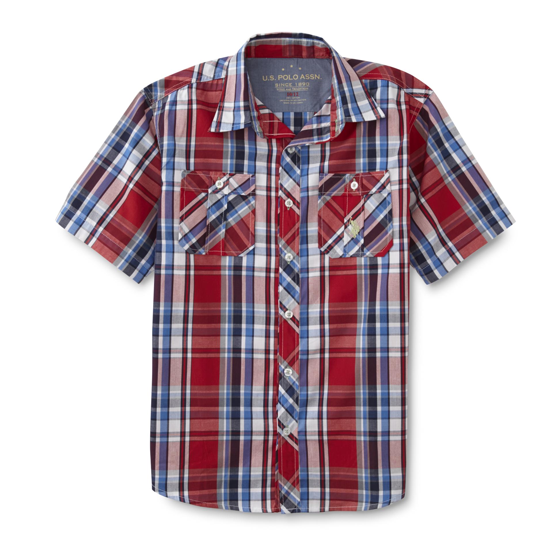 Boy's Short-Sleeve Shirt - Plaid