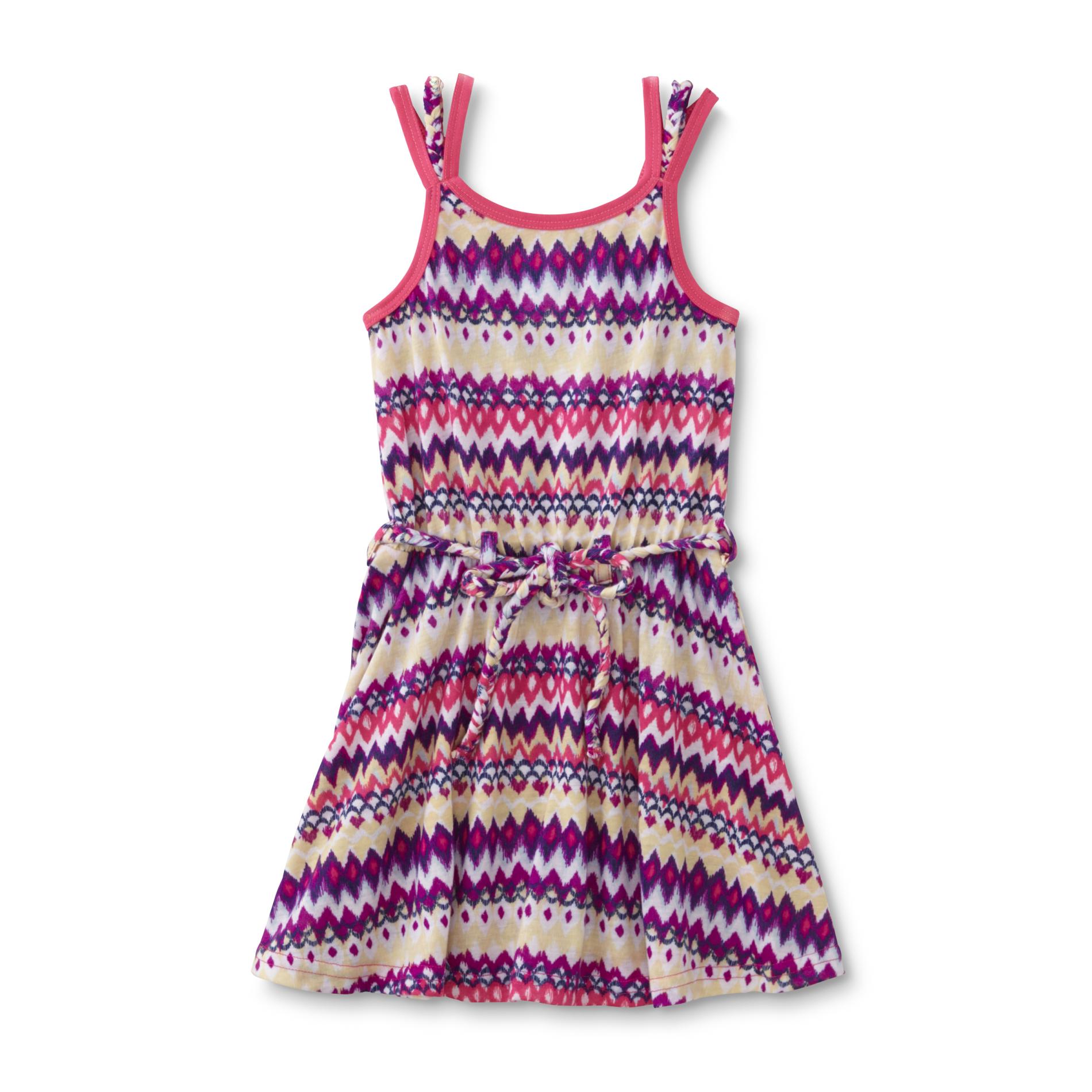 Infant & Toddler Girl's Sleeveless Dress - Chevron & Ikat