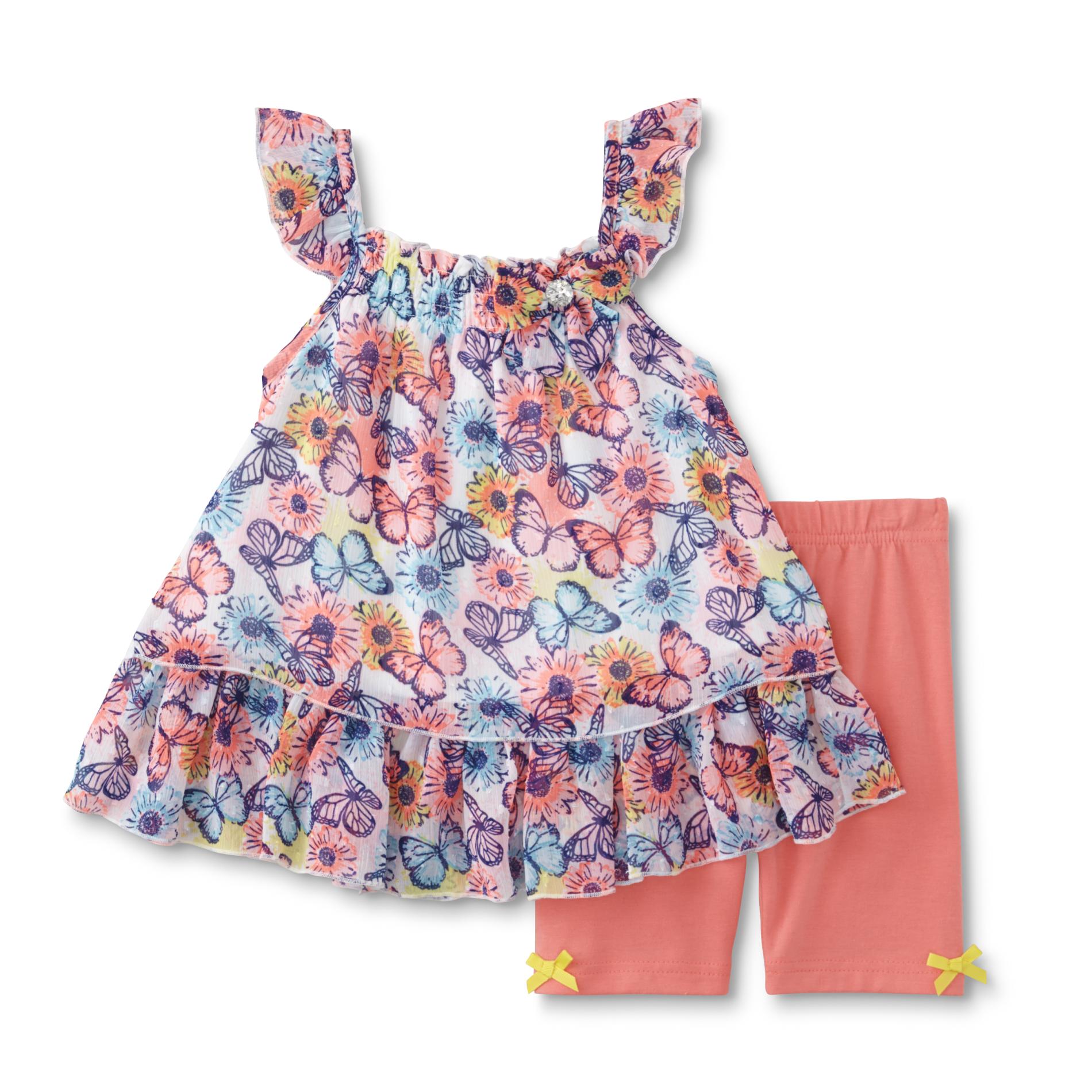Infant & Toddler Girl's Top & Shorts