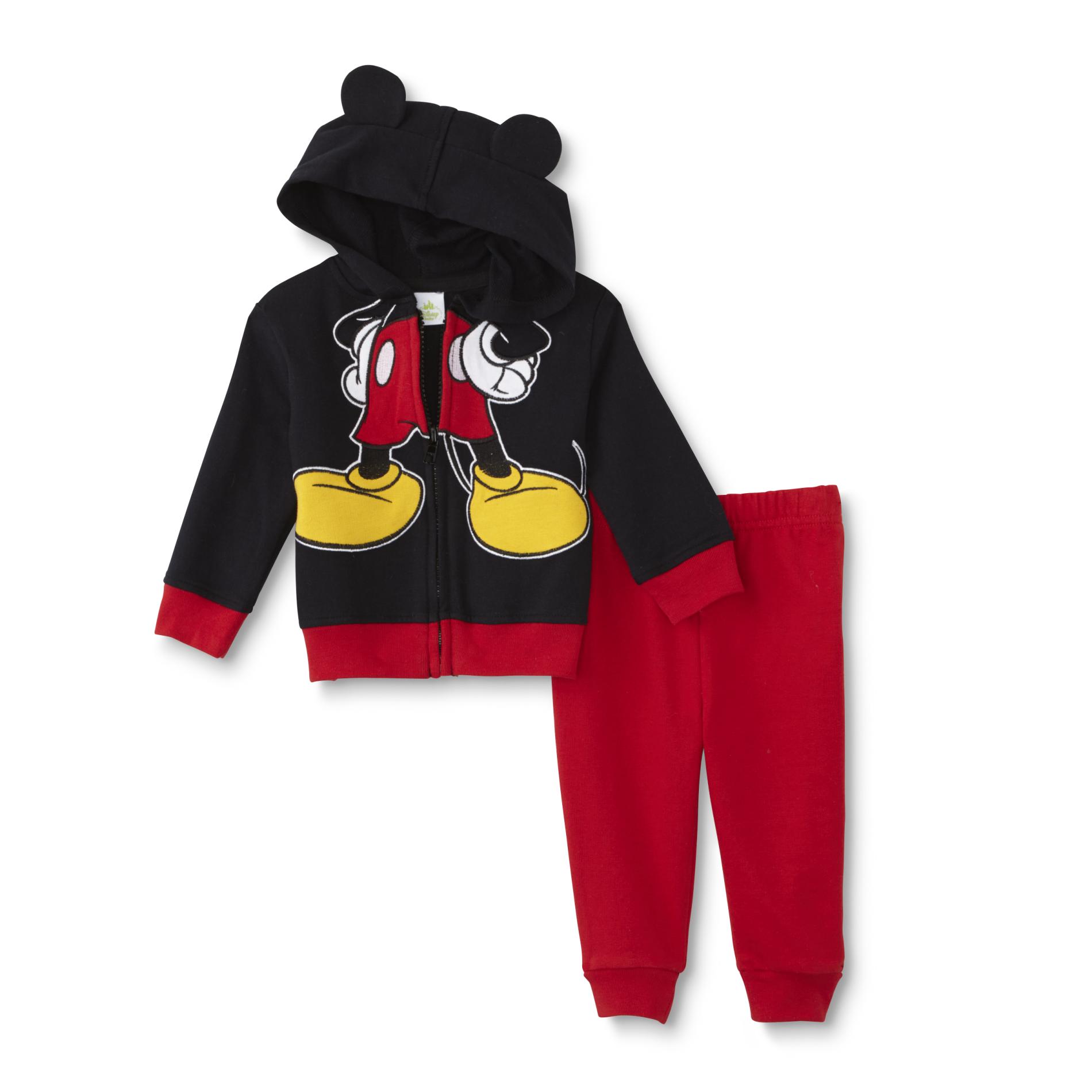 Mickey Mouse Newborn Boy's Hoodie Jacket & Sweatpants