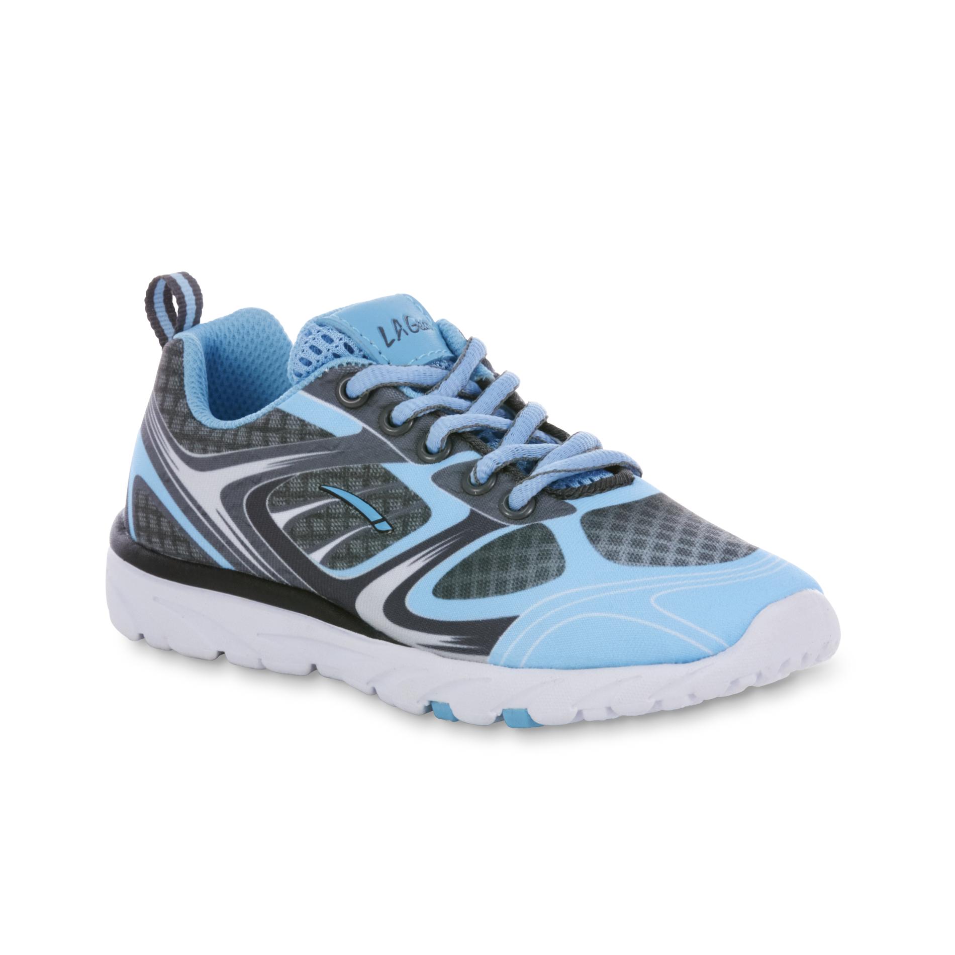 LA Gear Girl's Sprint Blue/Gray Running Shoe Shop Your Way Online