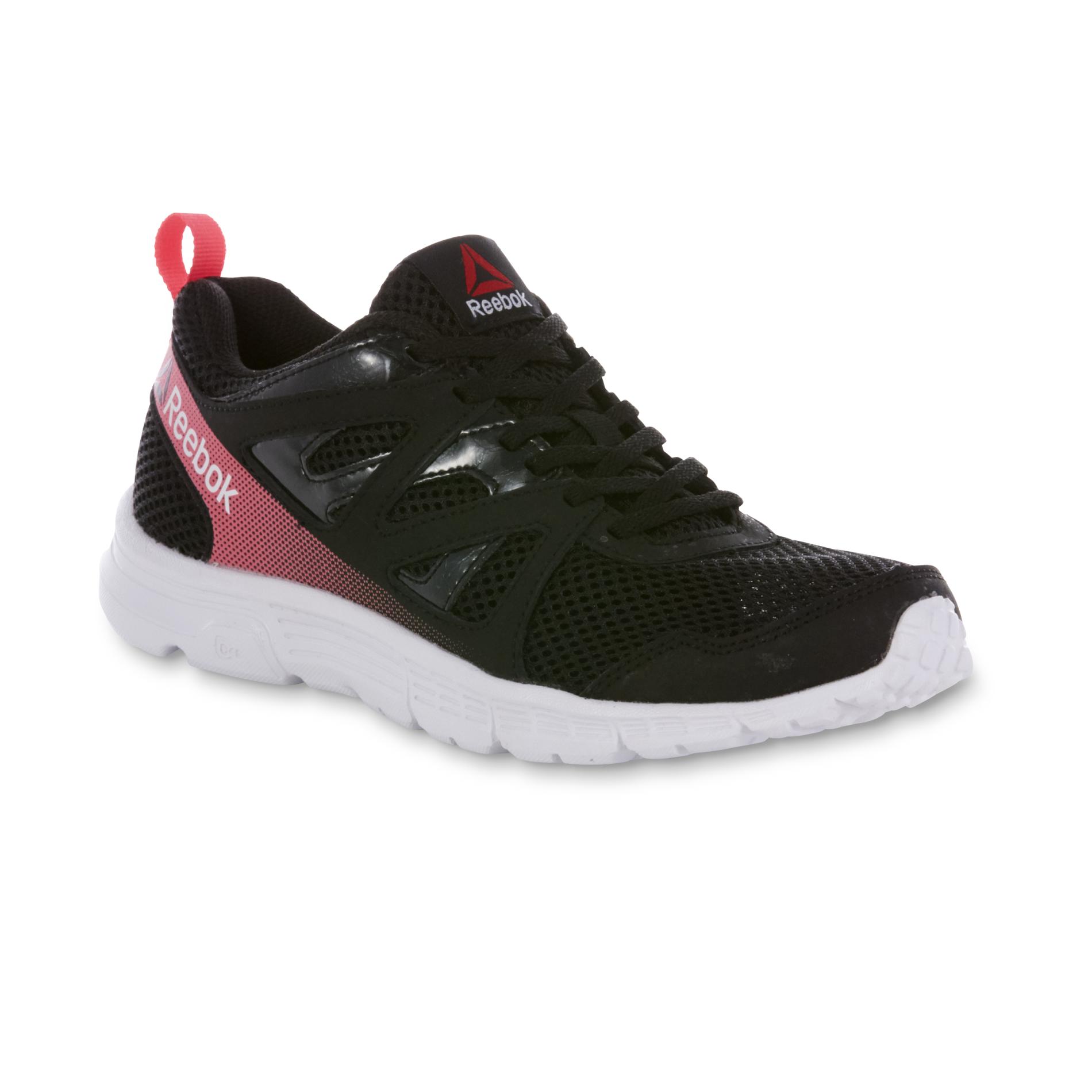 Reebok Women's Run Supreme 2.0 Memory Tech Running Shoe Black/Pink