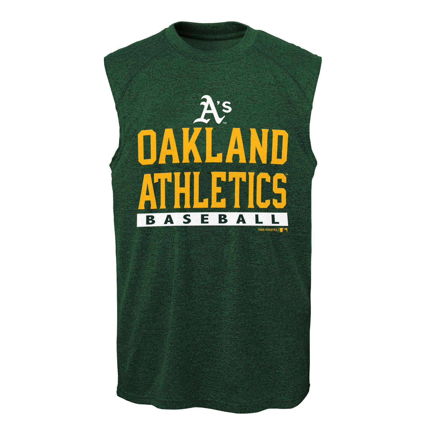 MLB Boy's Muscle Shirt - Oakland Athletics