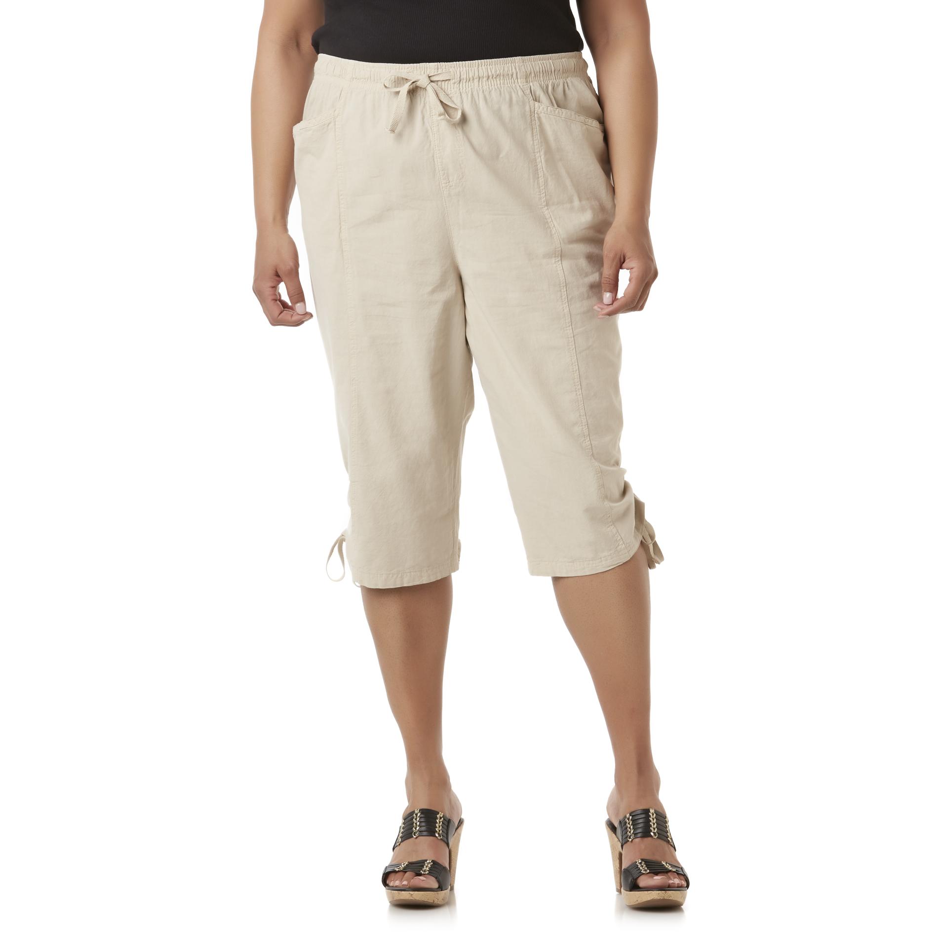 Miss Erika Women's Plus Drawstring Shorts Shop Your Way Online