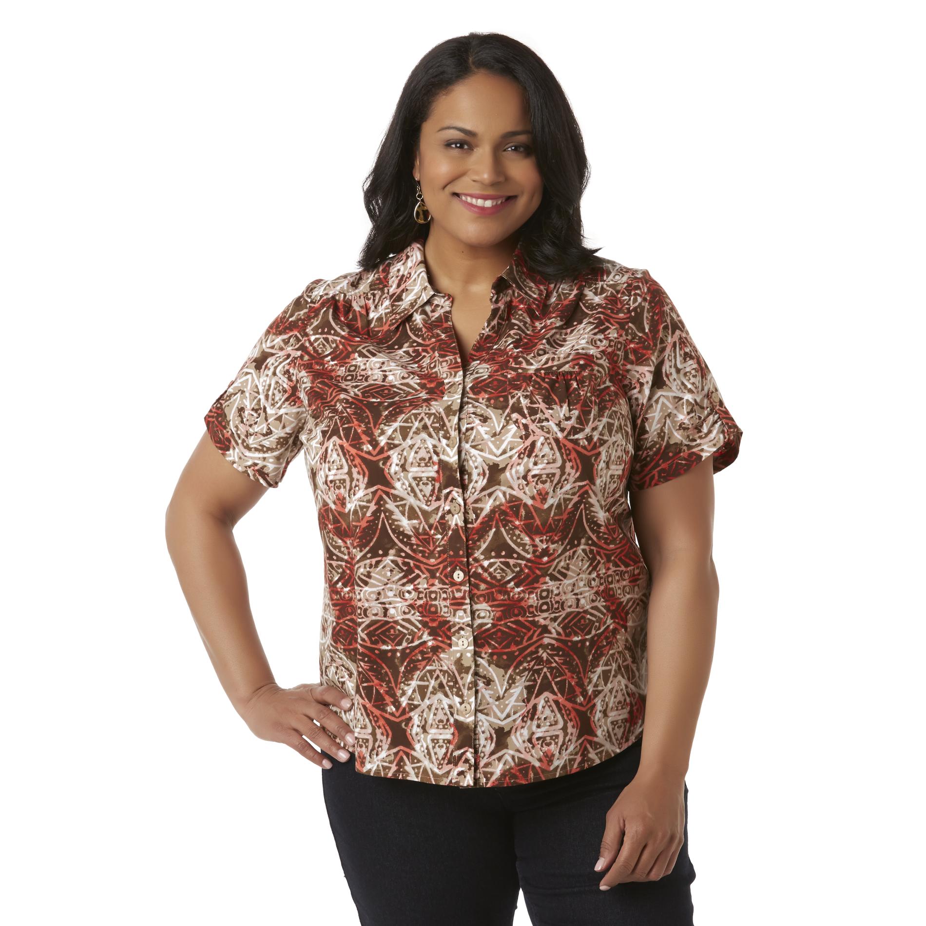 Erika camp shirts plus size clearance