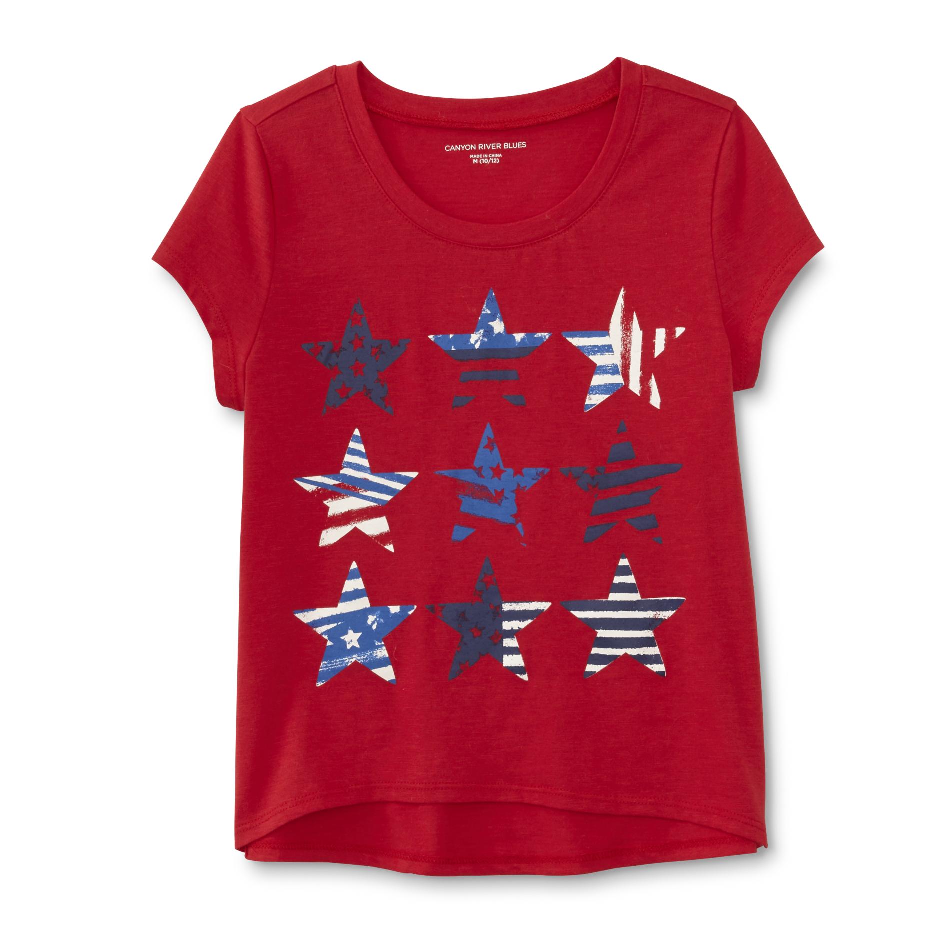 Girl's Graphic T-Shirt - Stars