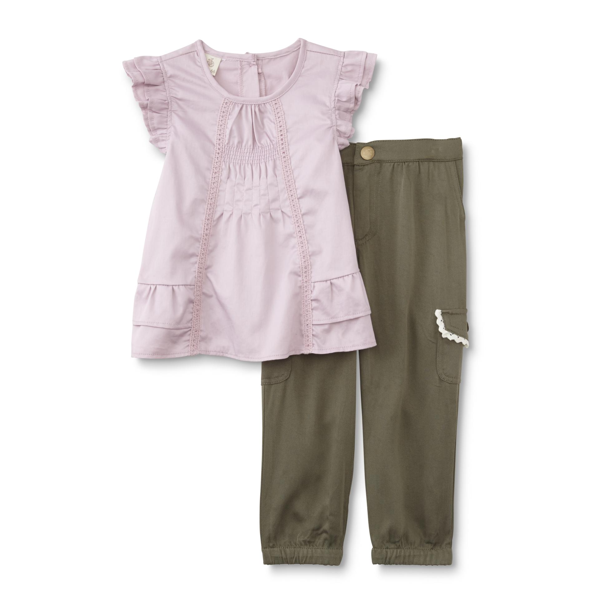 Infant & Toddler Girl's Tank Top & Cargo Pants