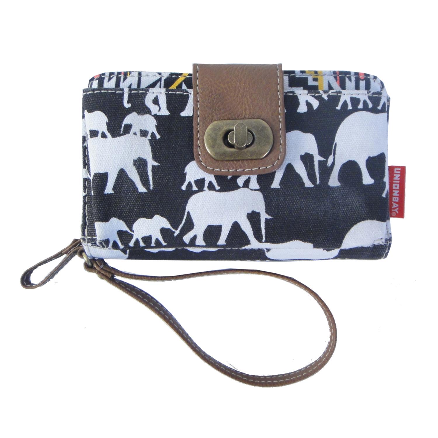 Unionbay Women's Wristlet Wallet Elephant & Tribal Shop Your Way