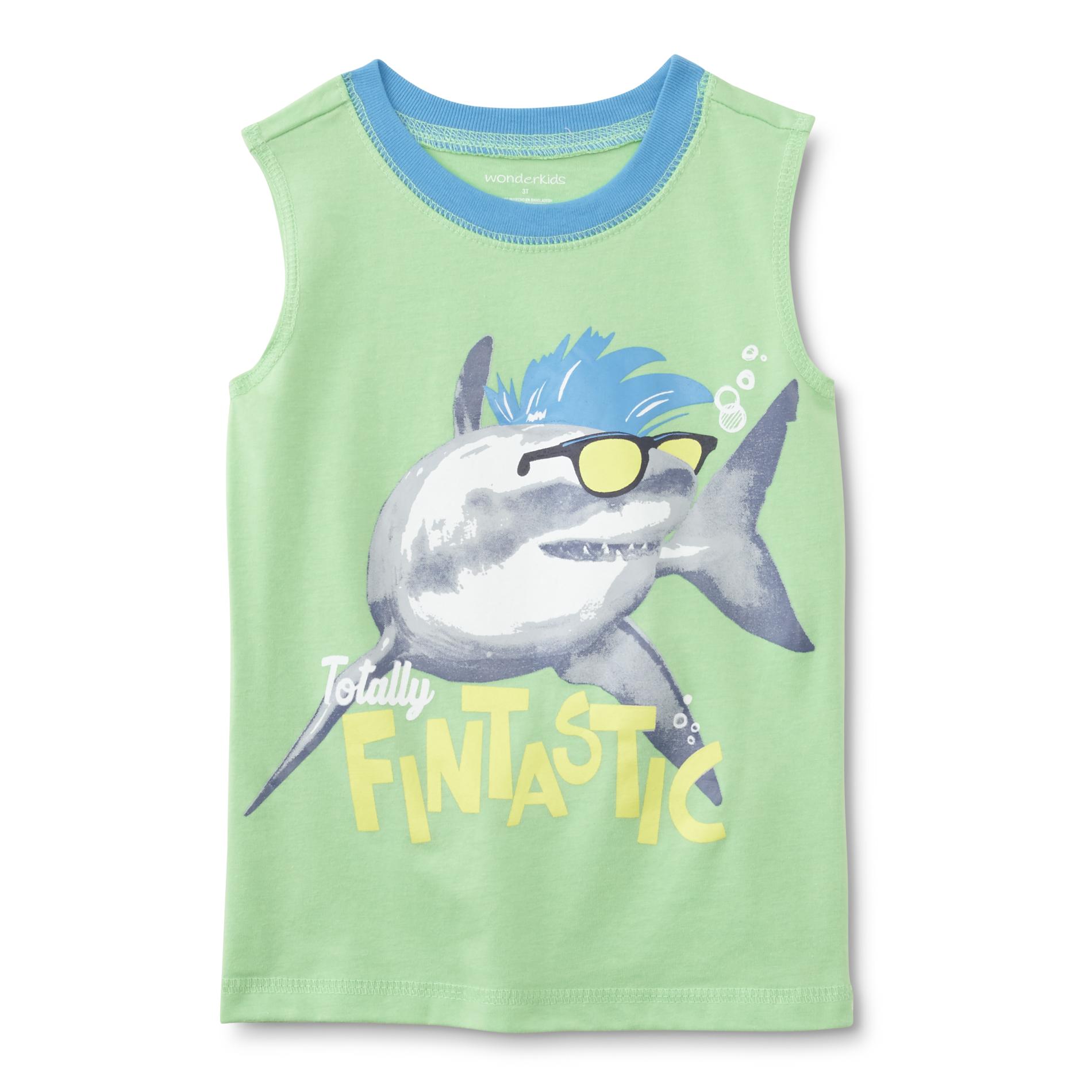 Infant & Toddler Boy's Graphic Muscle Shirt - Shark