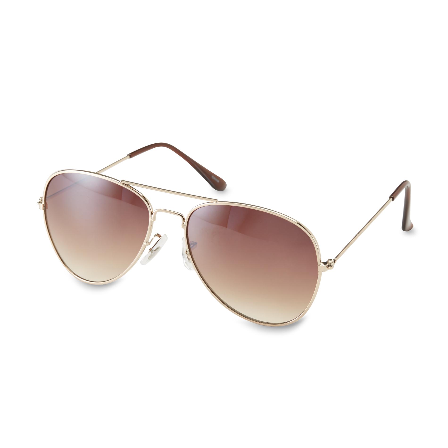 Joe Boxer Womens Goldtone Aviator Sunglasses - Kmart