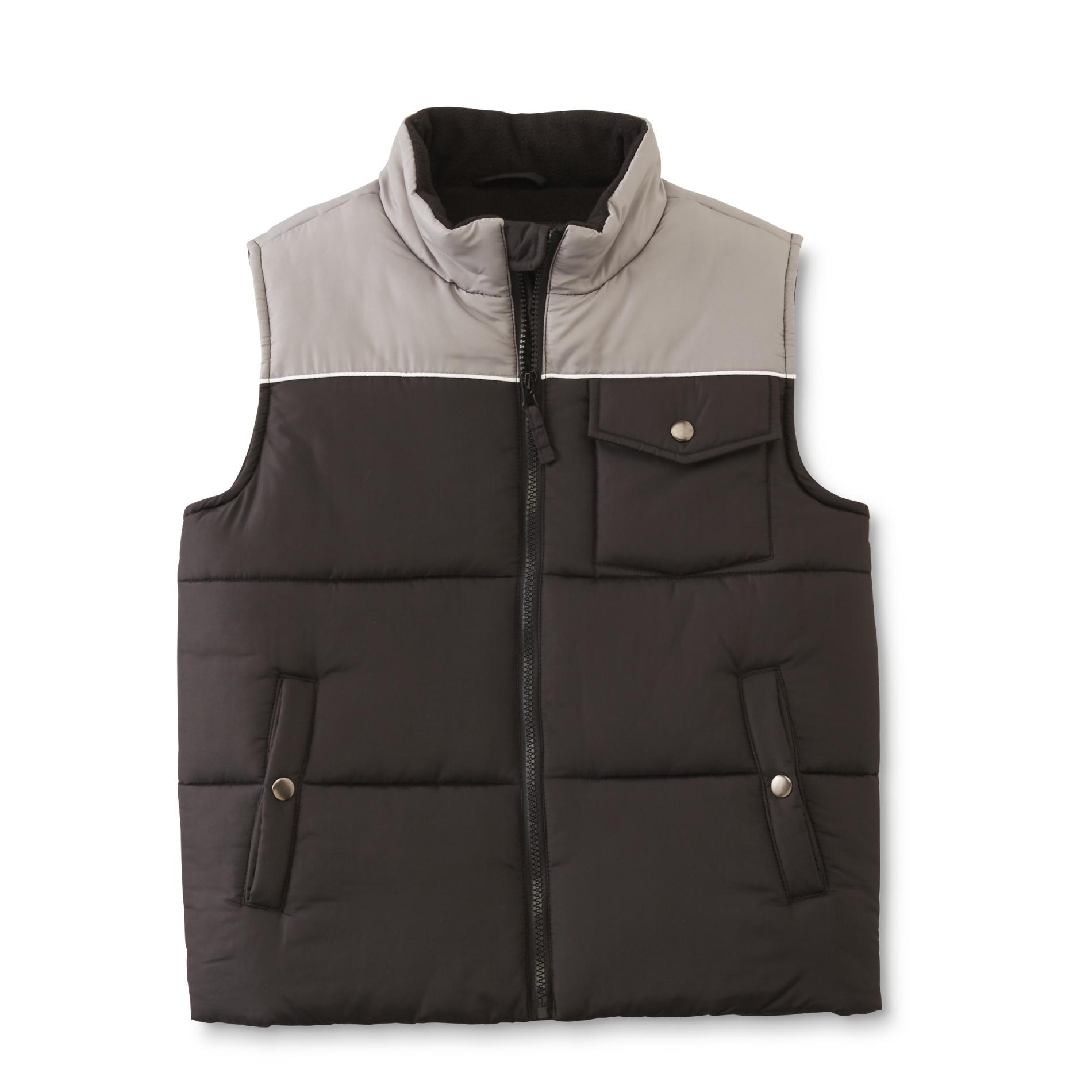 Simply Styled Boy's FleeceLined Puffer Vest