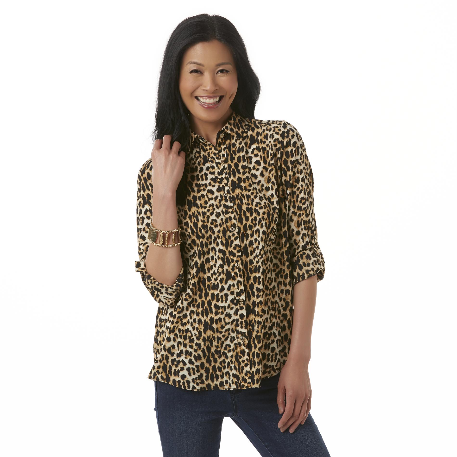Womens Leopard Print Top | Kmart.com