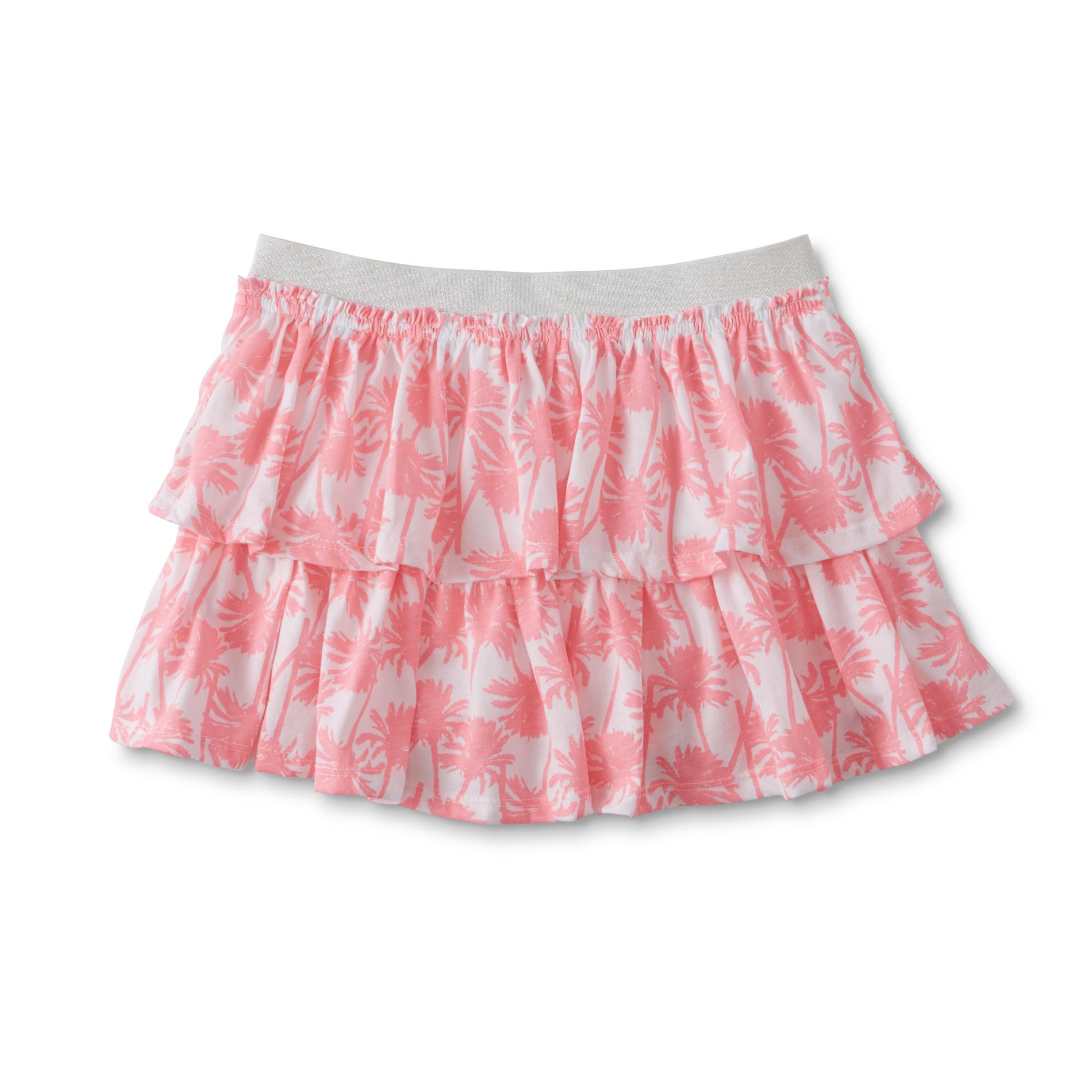Girl's Scooter Skirt - Palm Trees