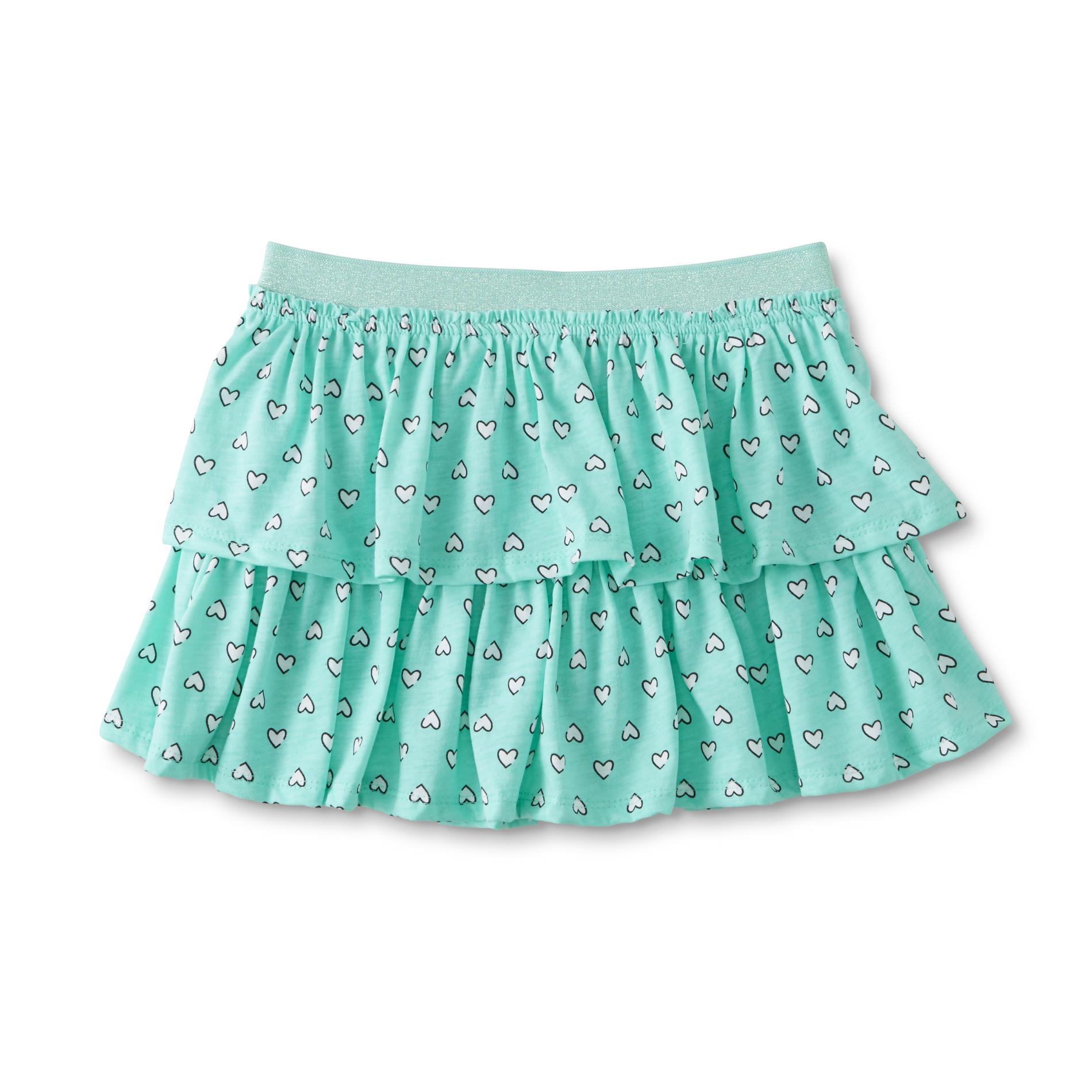 Girl's Scooter Skirt - Hearts