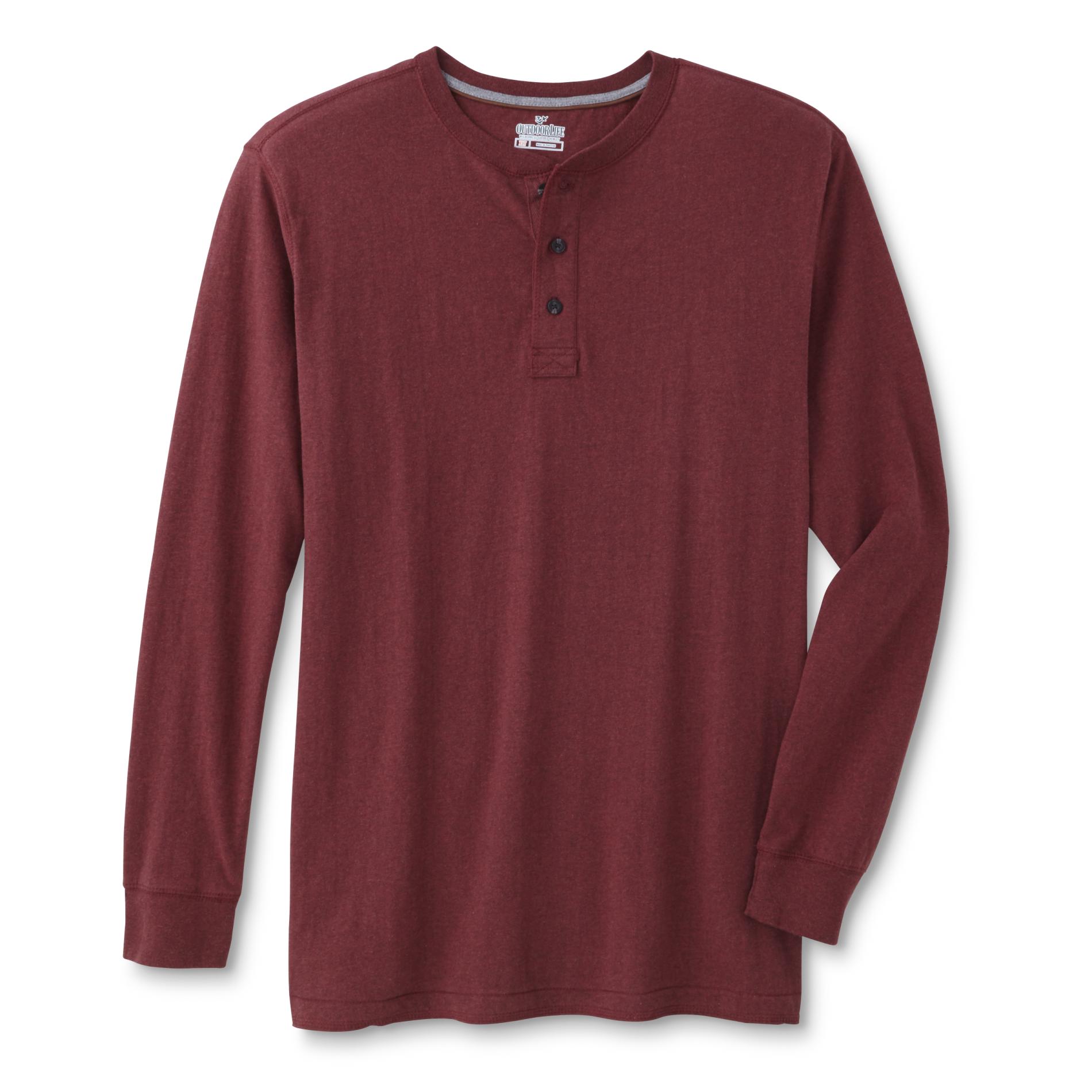 Outdoor Life Men's Big & Tall Wilderness Sueded Henley Shirt Shop