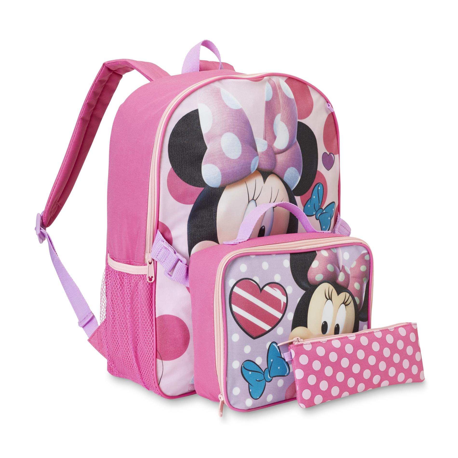 minnie mouse backpack and lunchbox set
