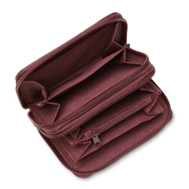 Jaclyn Smith Women's Double Zipper Wallet