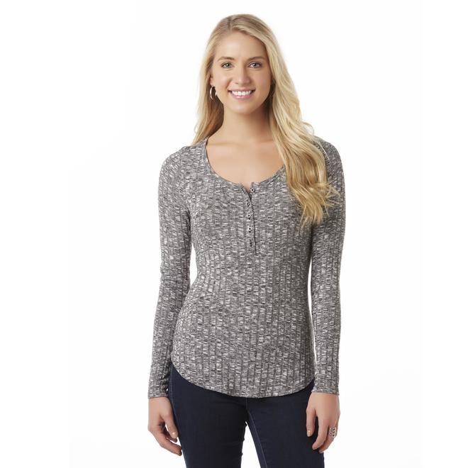 Simply Styled Women's Henley Sweater