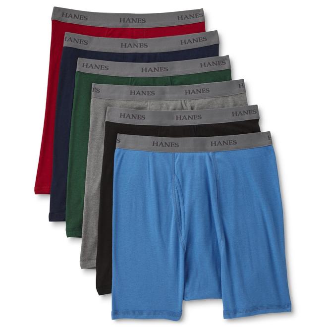 Hanes Men's 6Pack Ultimate Tagless Boxer Briefs