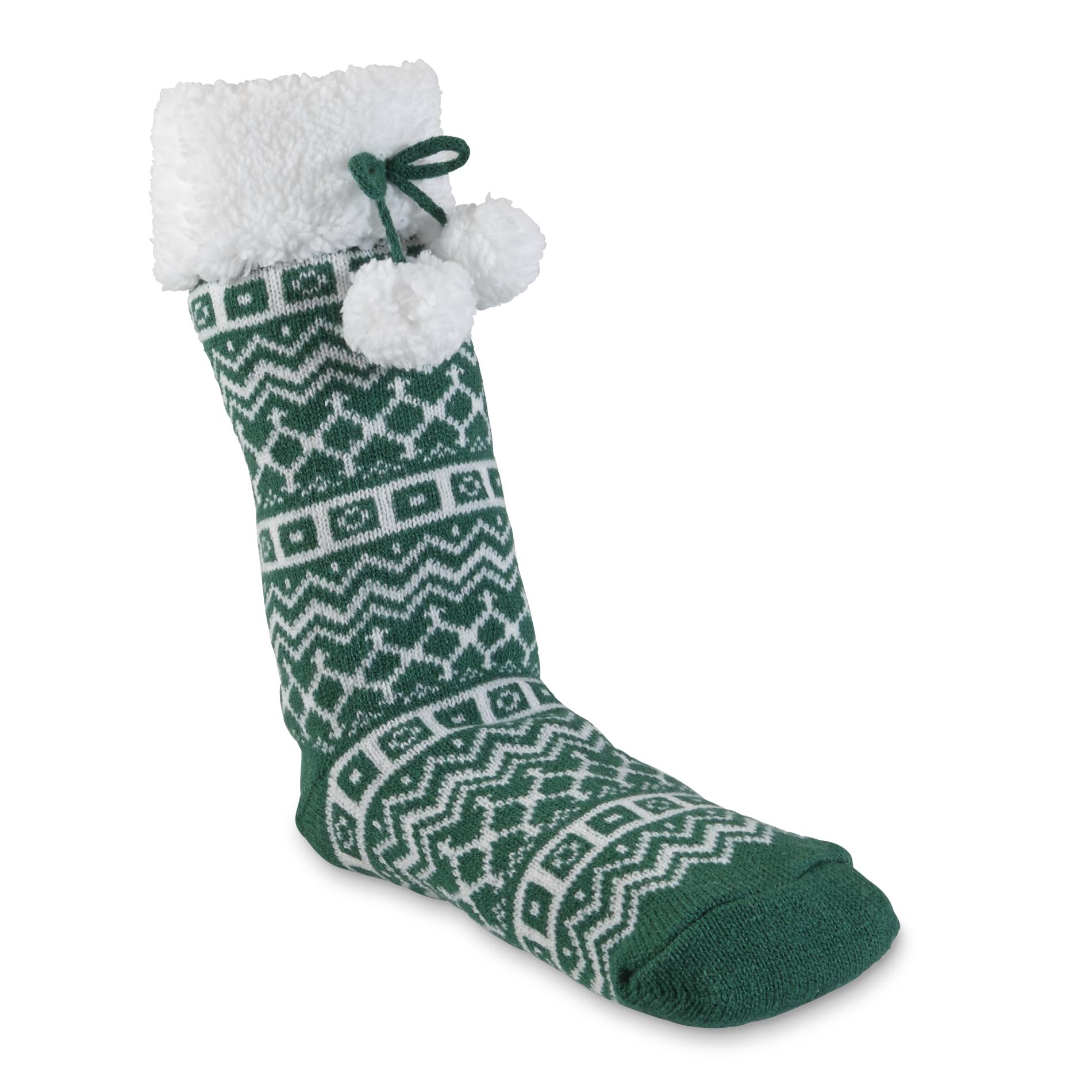 Womens Knit Slipper Socks