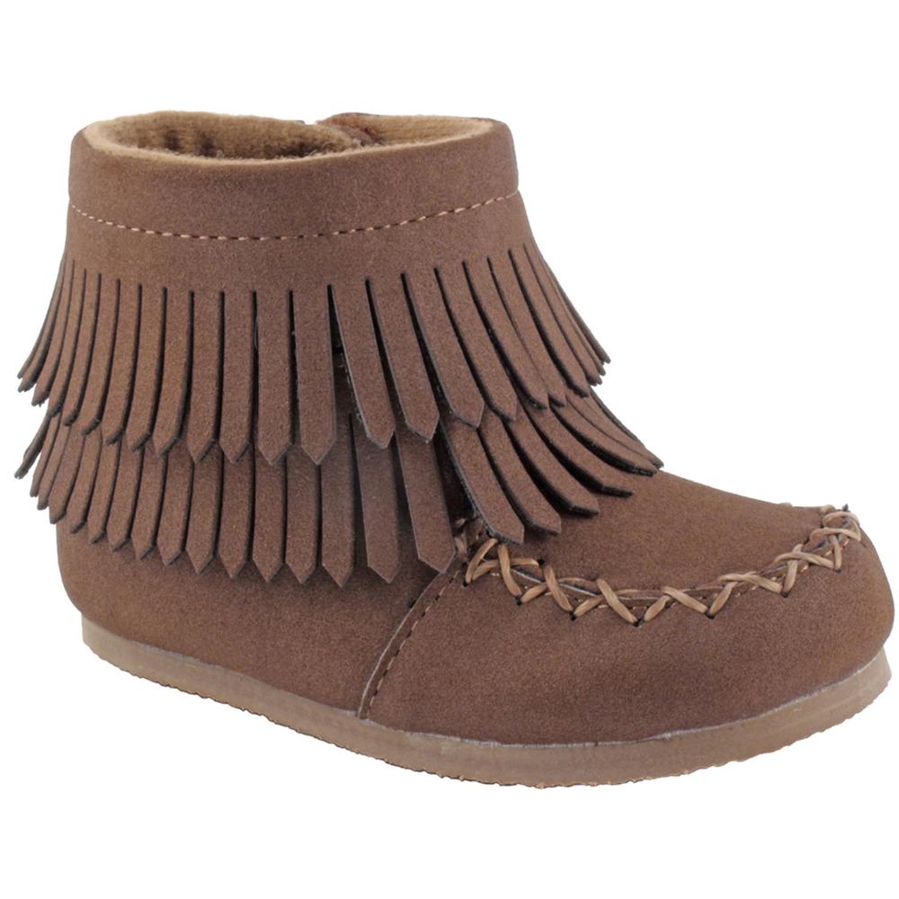 Girl's Shiloh Brown Moccasin Bootie