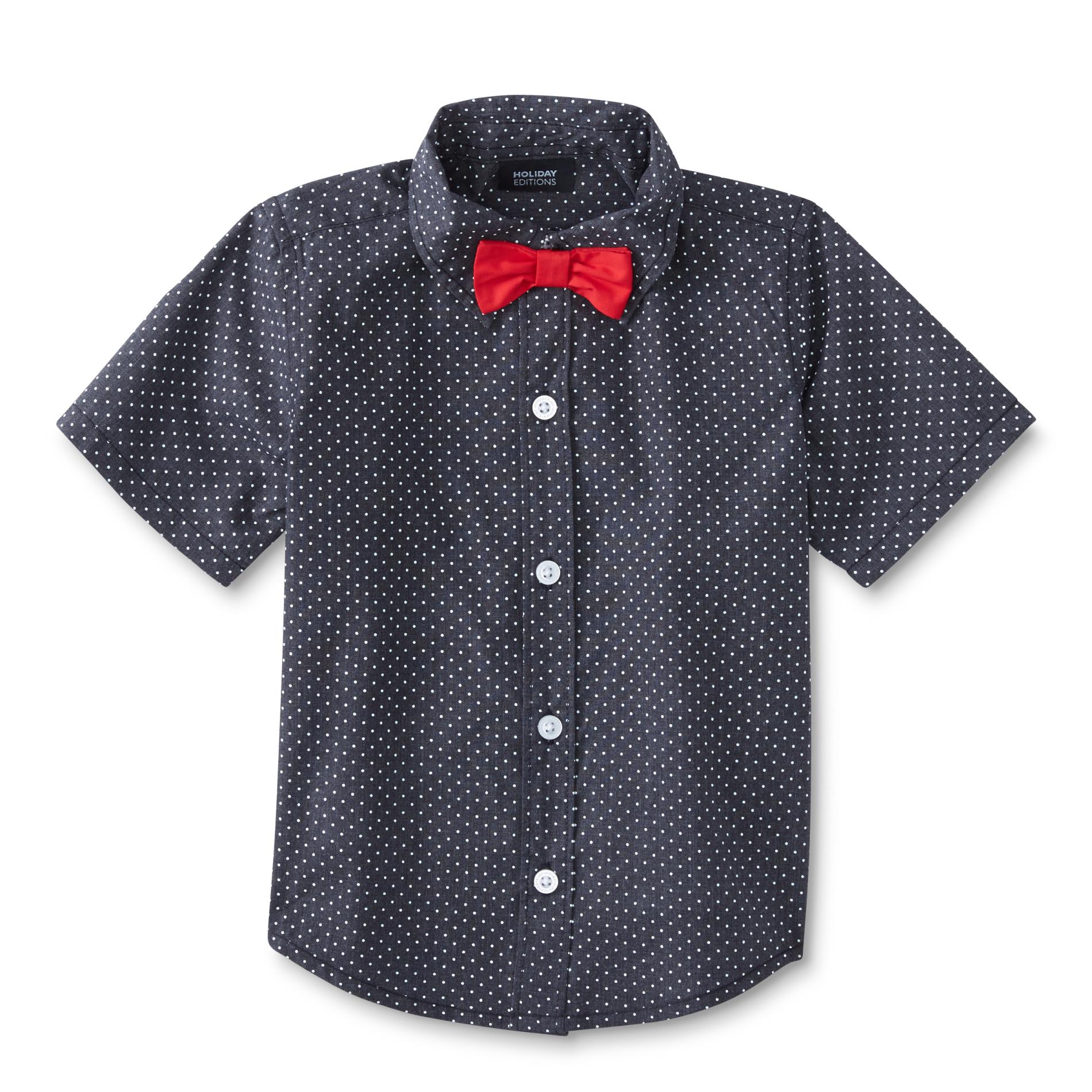 WonderKids Infant & Toddler Boy's Shirt & Bow Tie - Dots | Shop Your