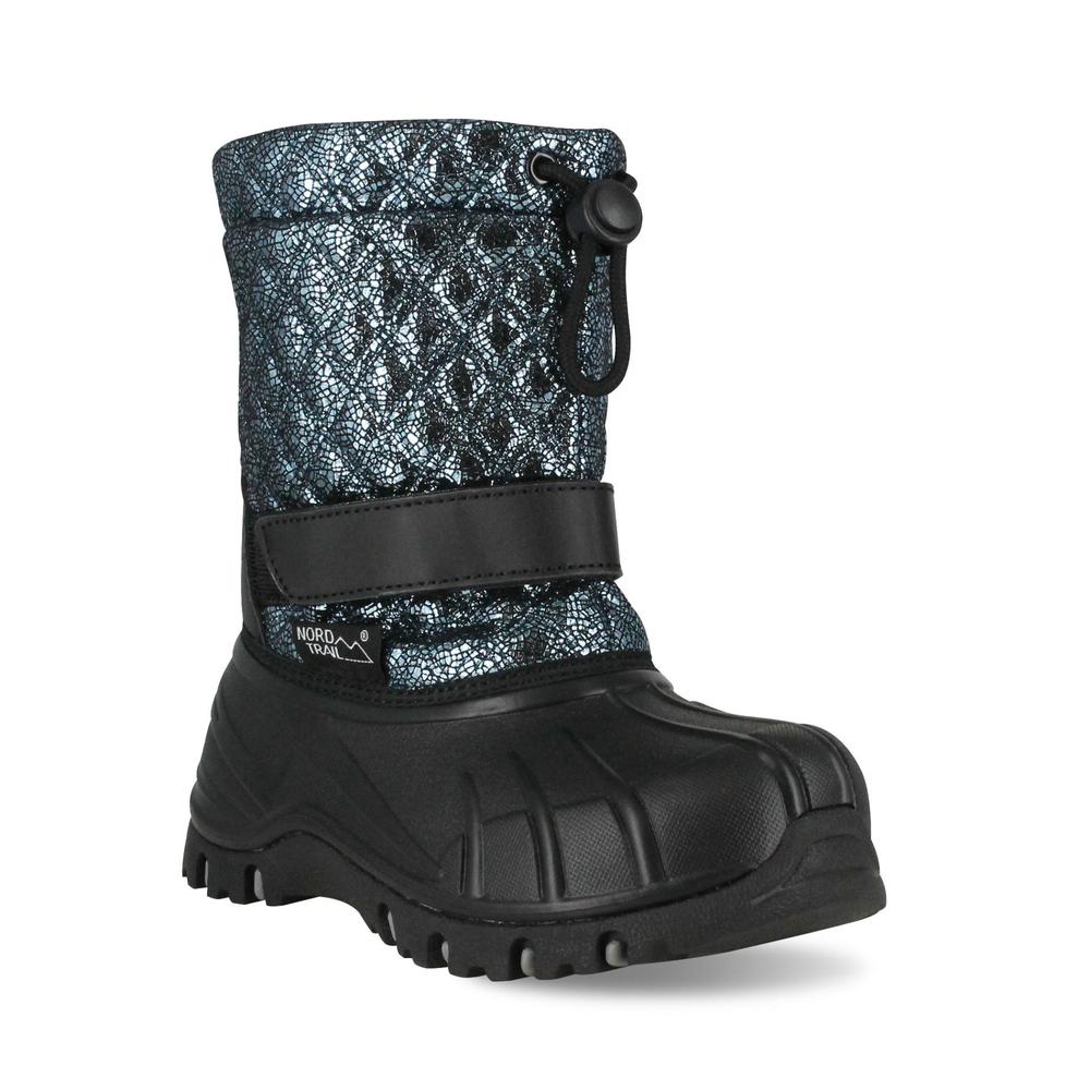Nord Trail Girls' Snow Ball II Black/Blue Snow Boot