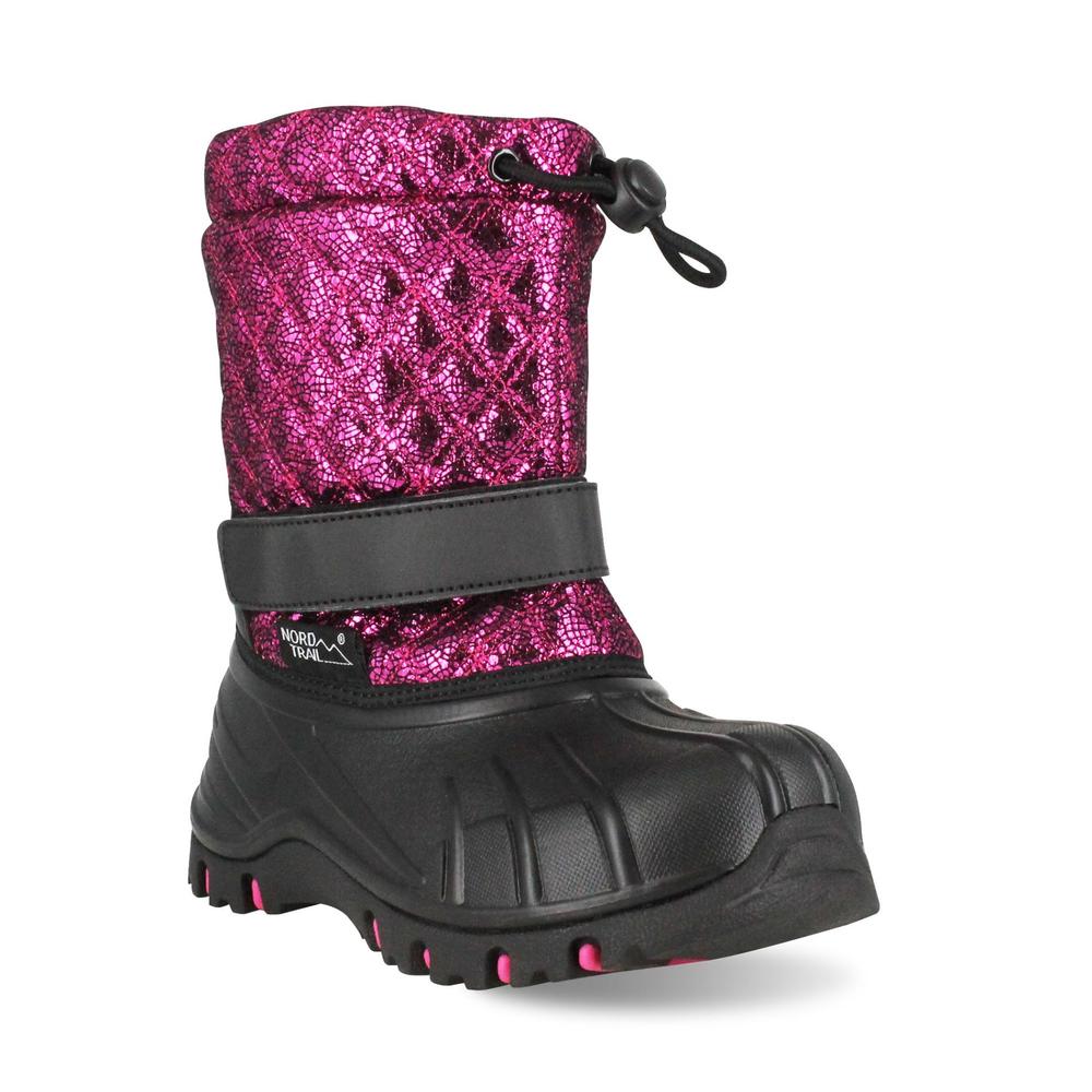 Nord Trail Girls' Snow Ball II Black/Pink Snow Boot