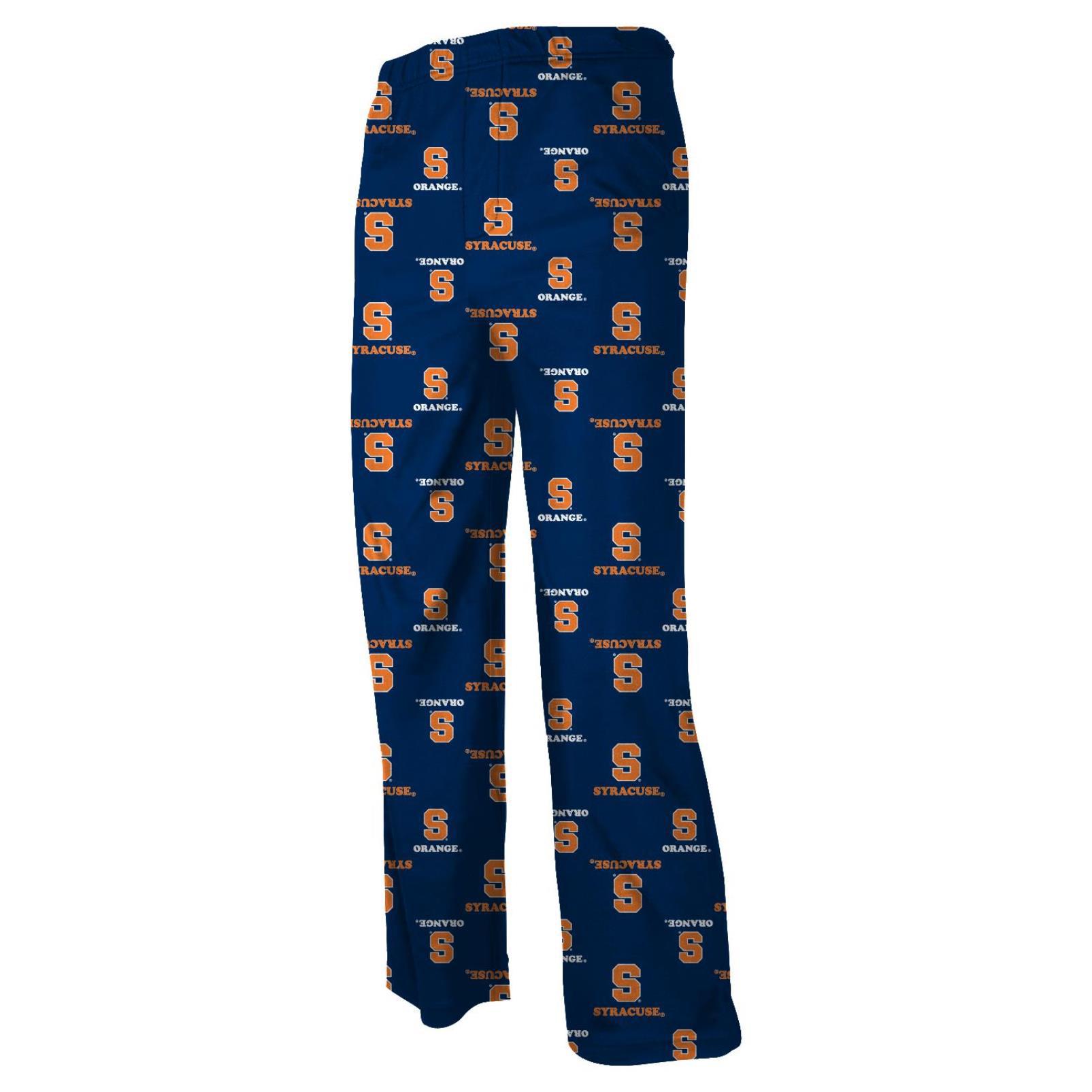 orange and black pajama pants