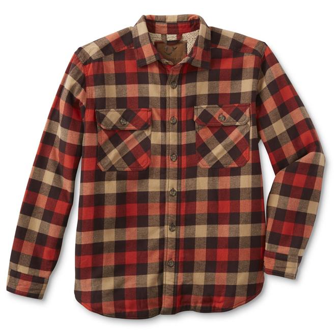 Outdoor Life Men's Flannel Shirt Jacket Plaid
