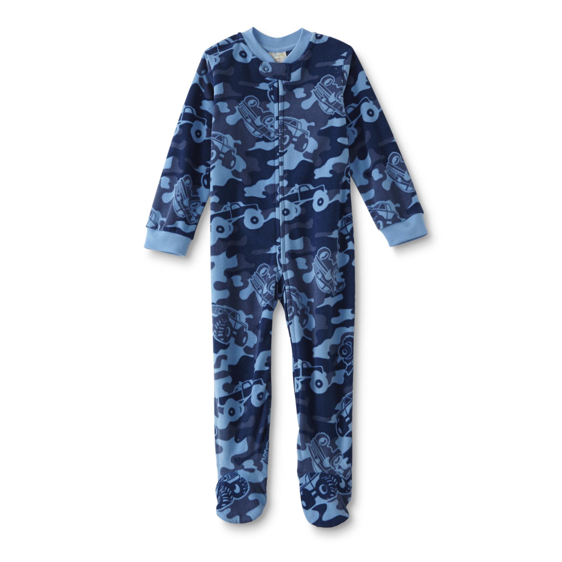 WonderKids Infant & Toddler Boys' Footed Pajamas Truck Camo Shop