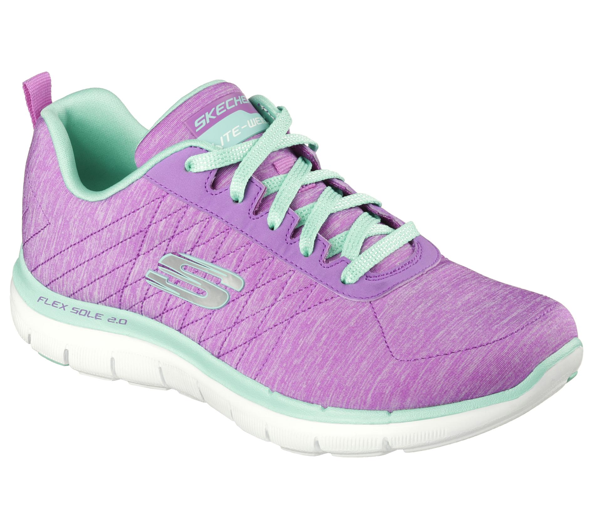 Skechers Women's Sport Flex Appeal 2.0 Athletic Shoe - Purple/Teal