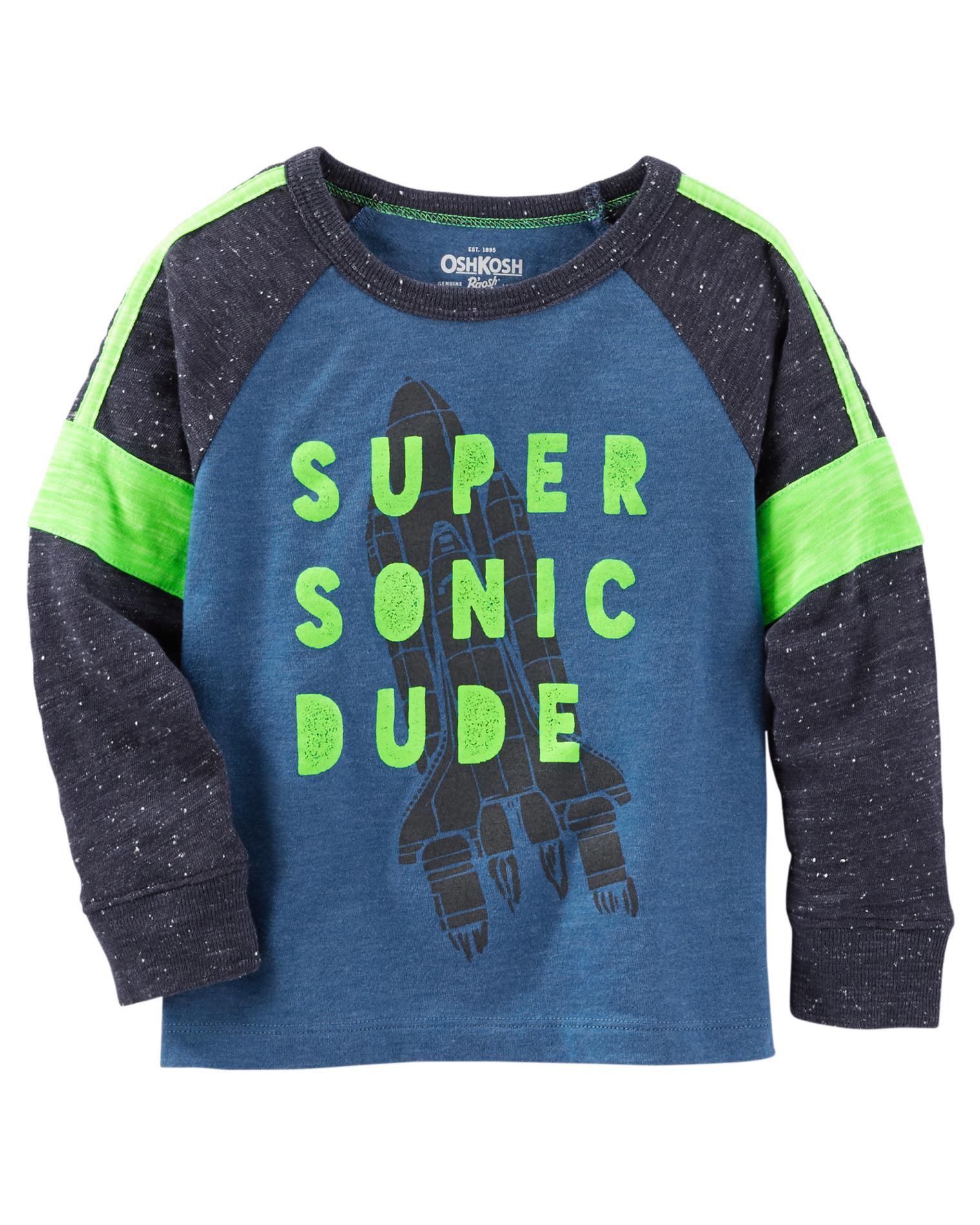 OshKosh Boys' Graphic T-Shirt - Super Sonic Dude