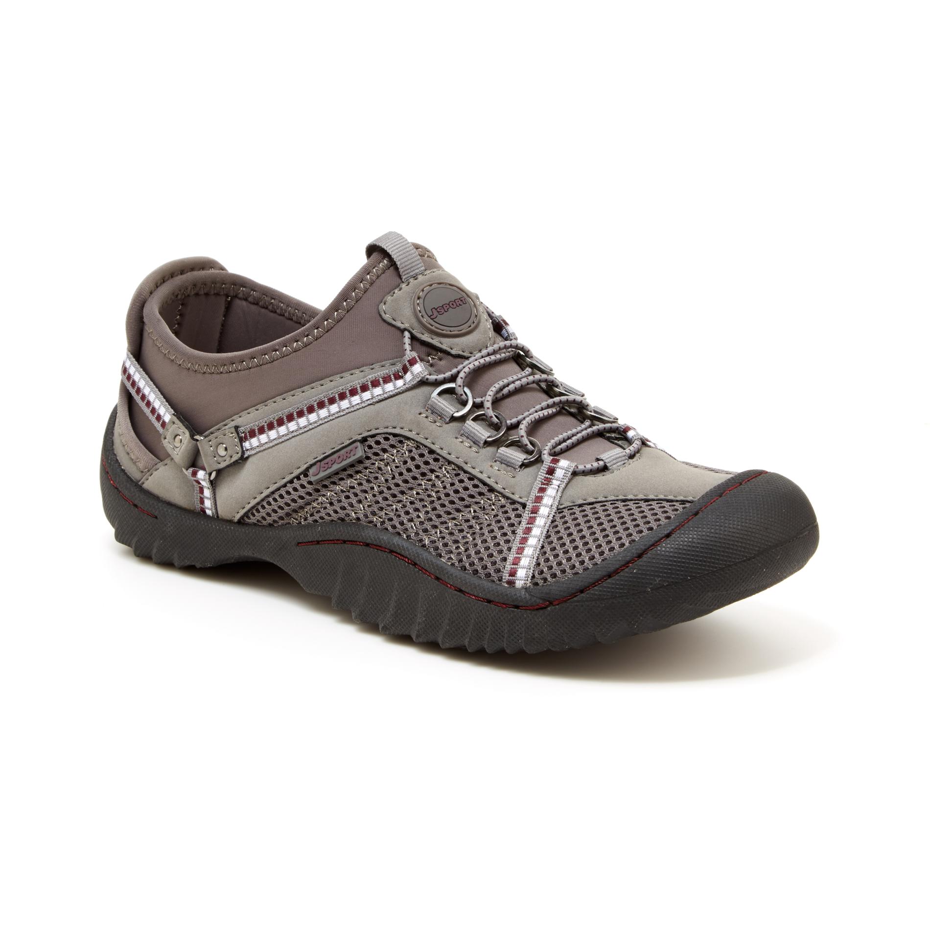 J-Sport by Jambu Women's Compass Gray Sport Shoe, 8