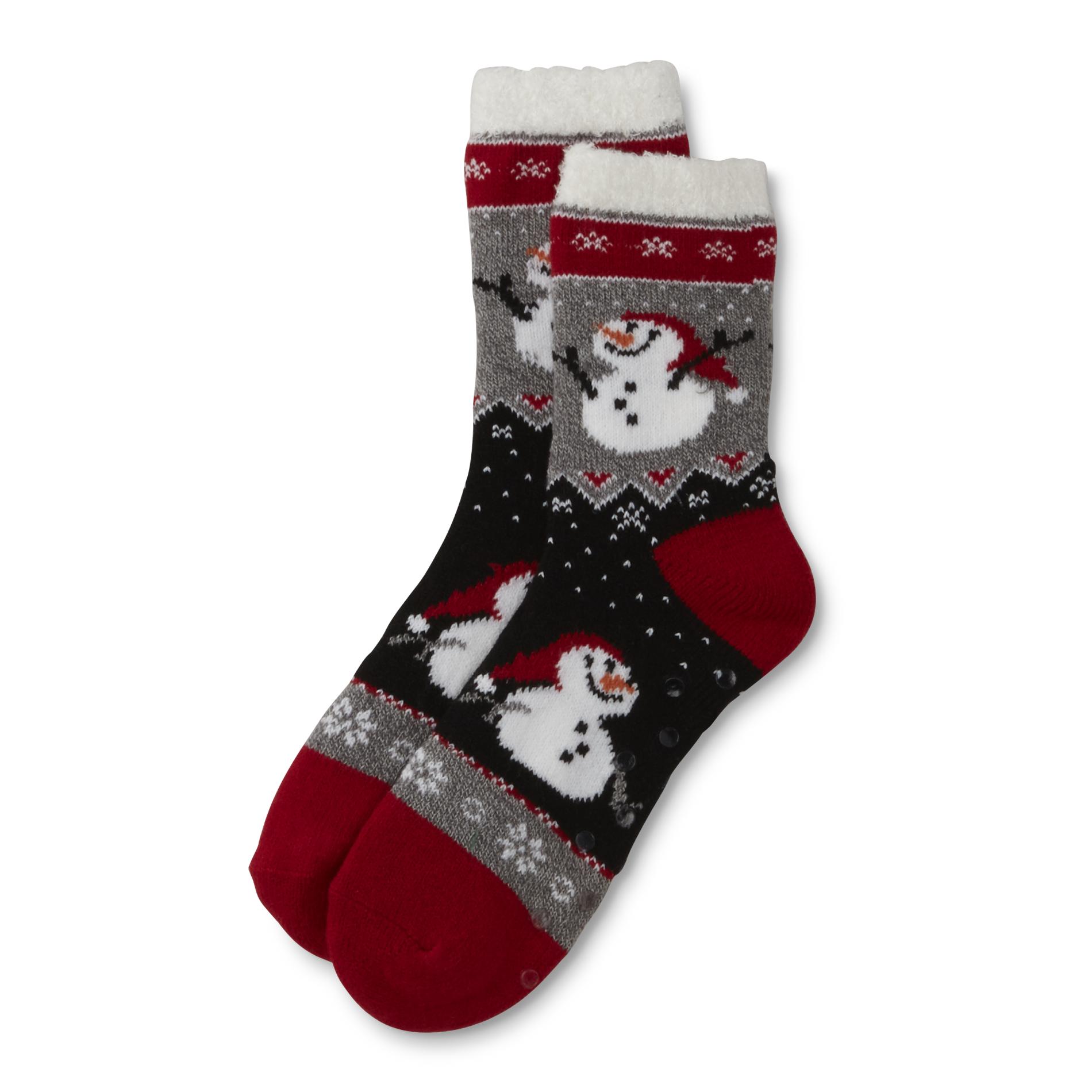 Womens Knit Slipper Socks