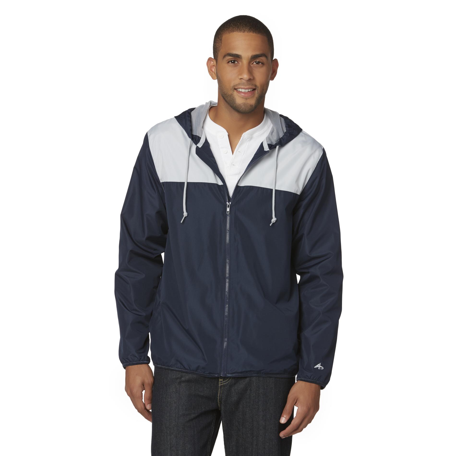 Athletech Men's Hooded Athletic Jacket Colorblock Shop Your Way