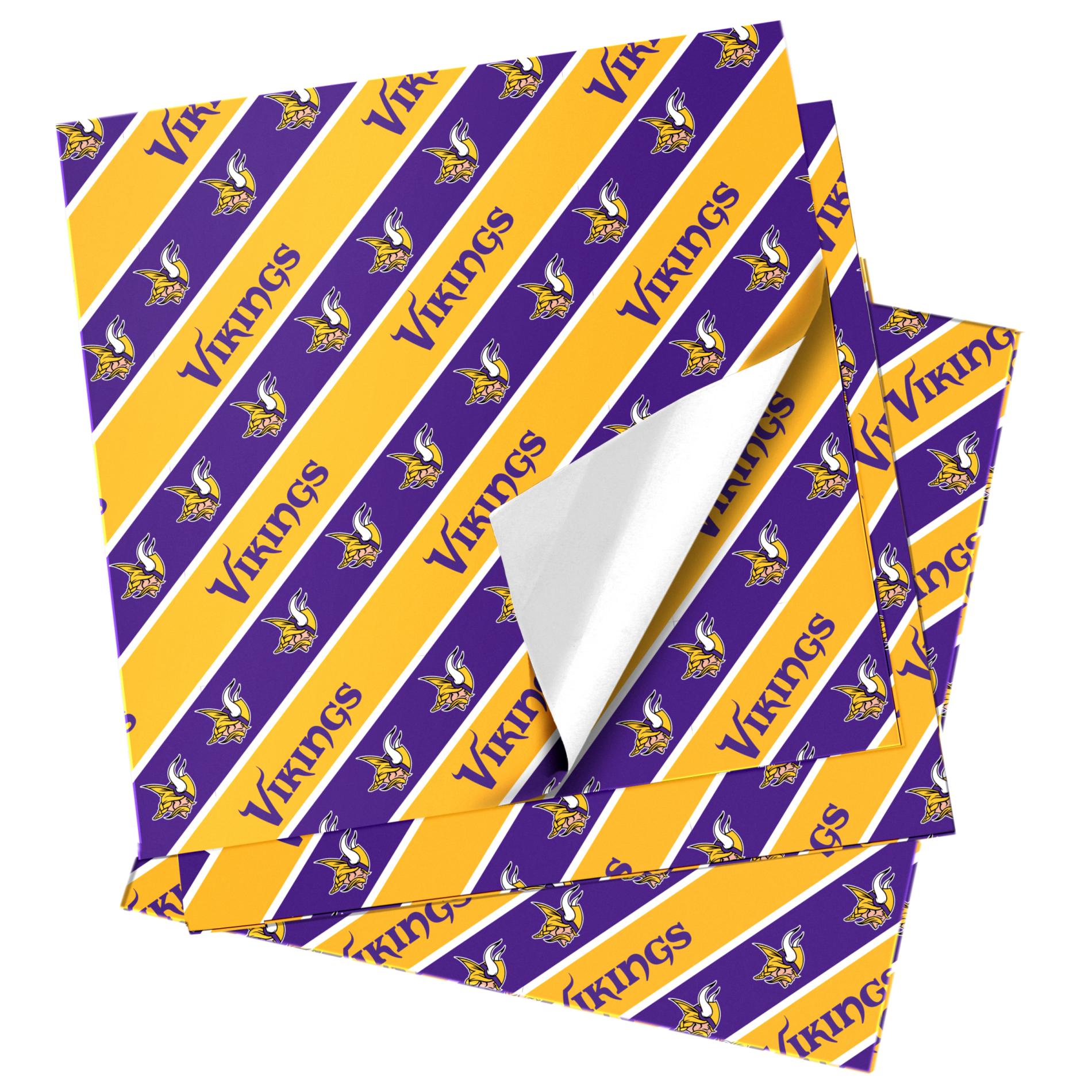NFL Folded Gift Wrapping Paper Minnesota Vikings Shop Your Way